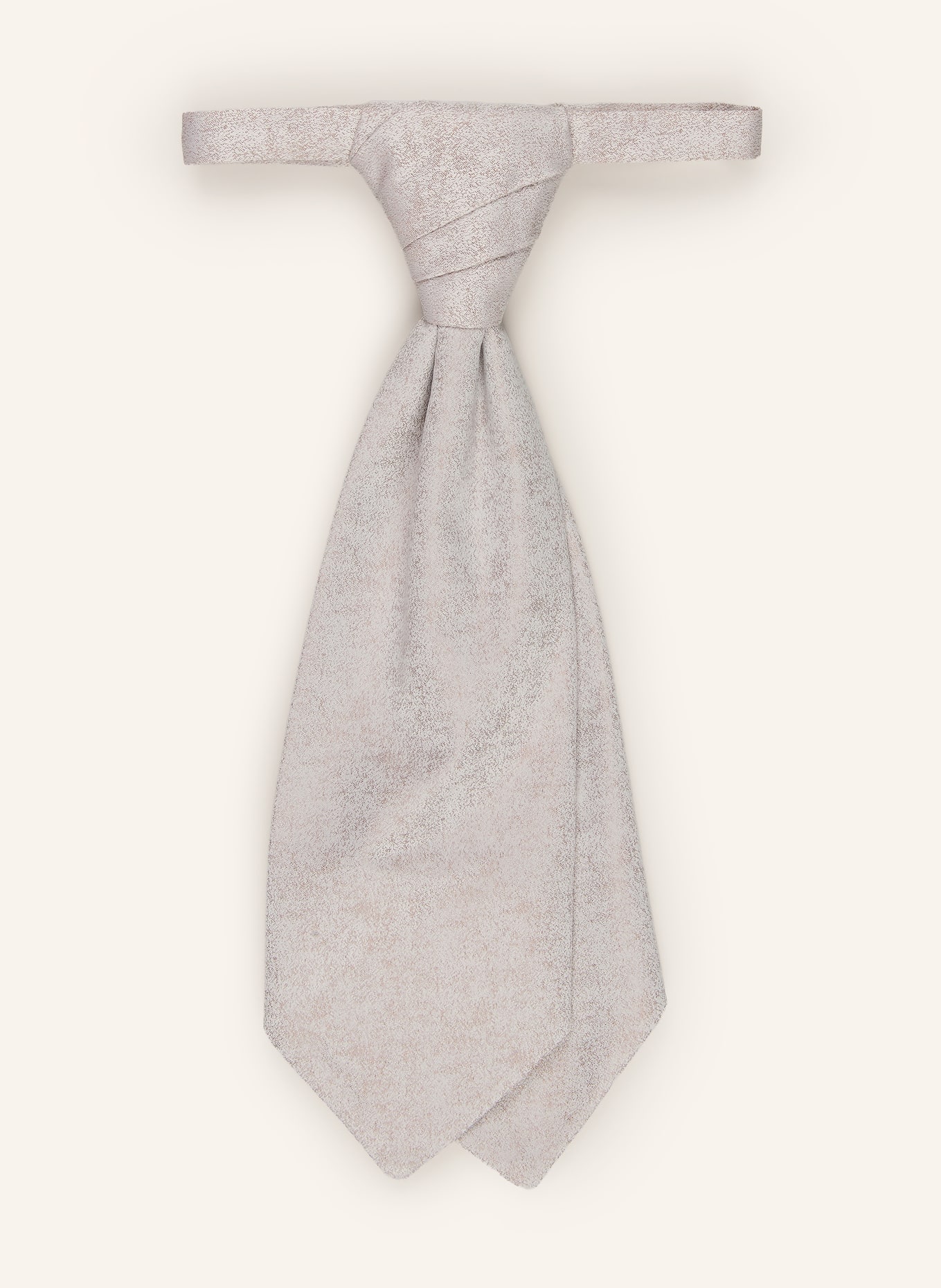 WILVORST Ensemble : cravate et pochette: BEIGE