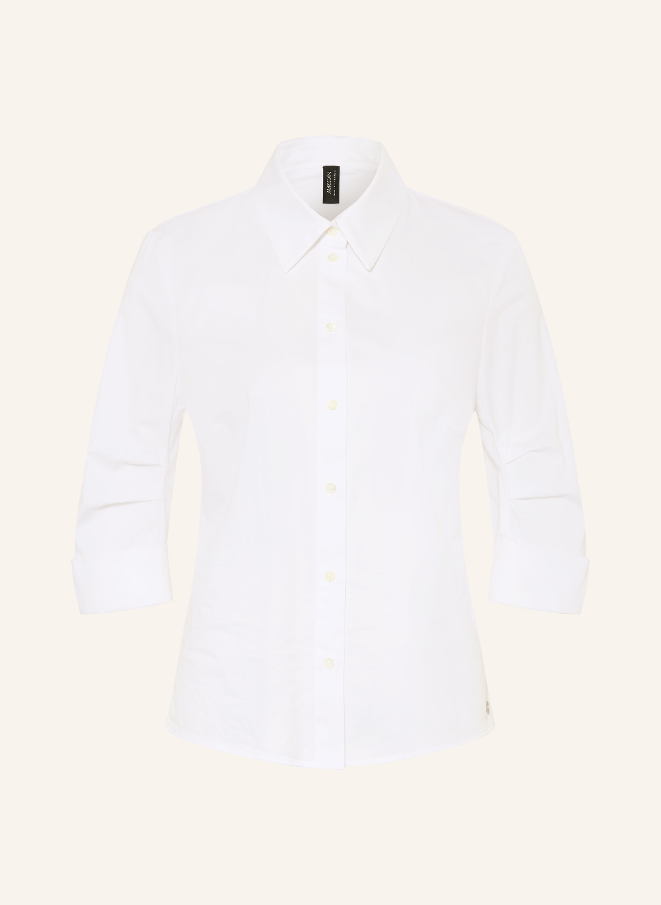 MARC CAIN Košile s 3/4 rukávem: 100 WHITE