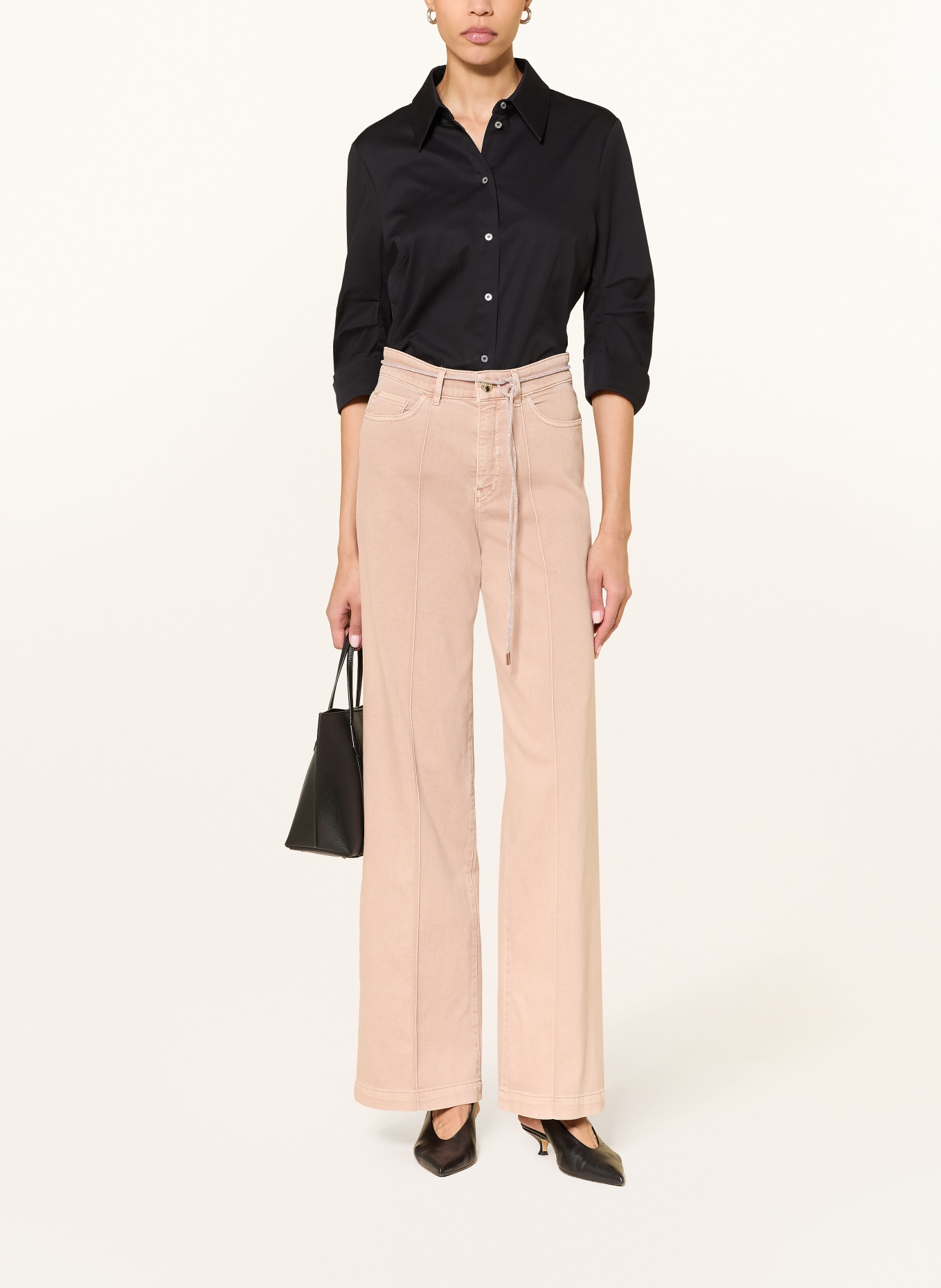 MARC CAIN Hemdbluse mit 3/4-Arm: 395 MIDNIGHT BLUE