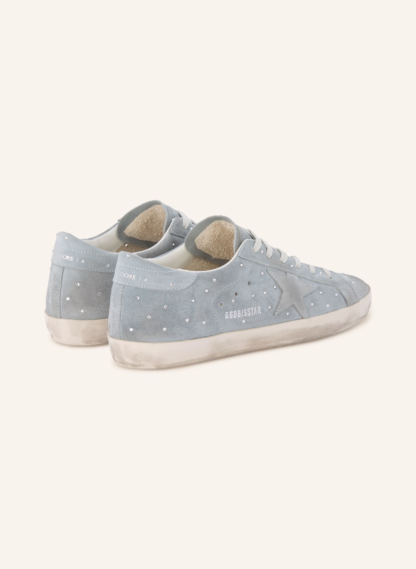 GOLDEN GOOSE Sneaker SUPER-STAR: BLAUGRAU