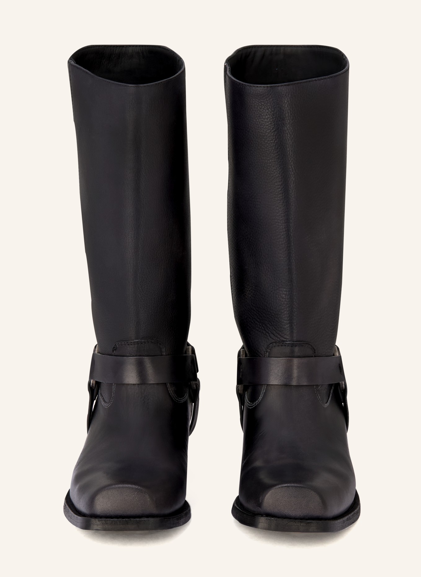 GOLDEN GOOSE Biker Boots: SCHWARZ / SILBER
