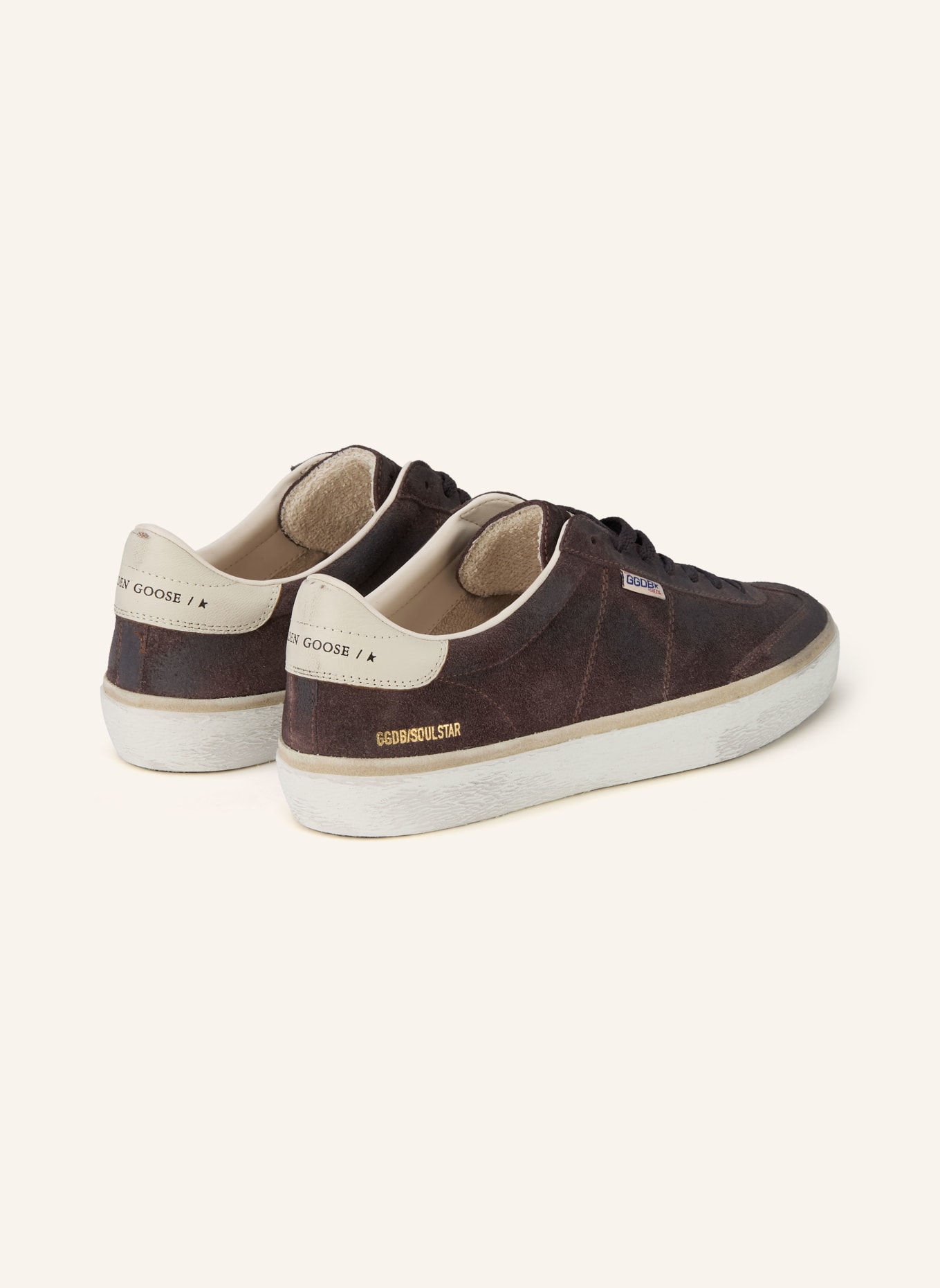 GOLDEN GOOSE SOUL STAR sneakers: DARK BROWN / CREAM