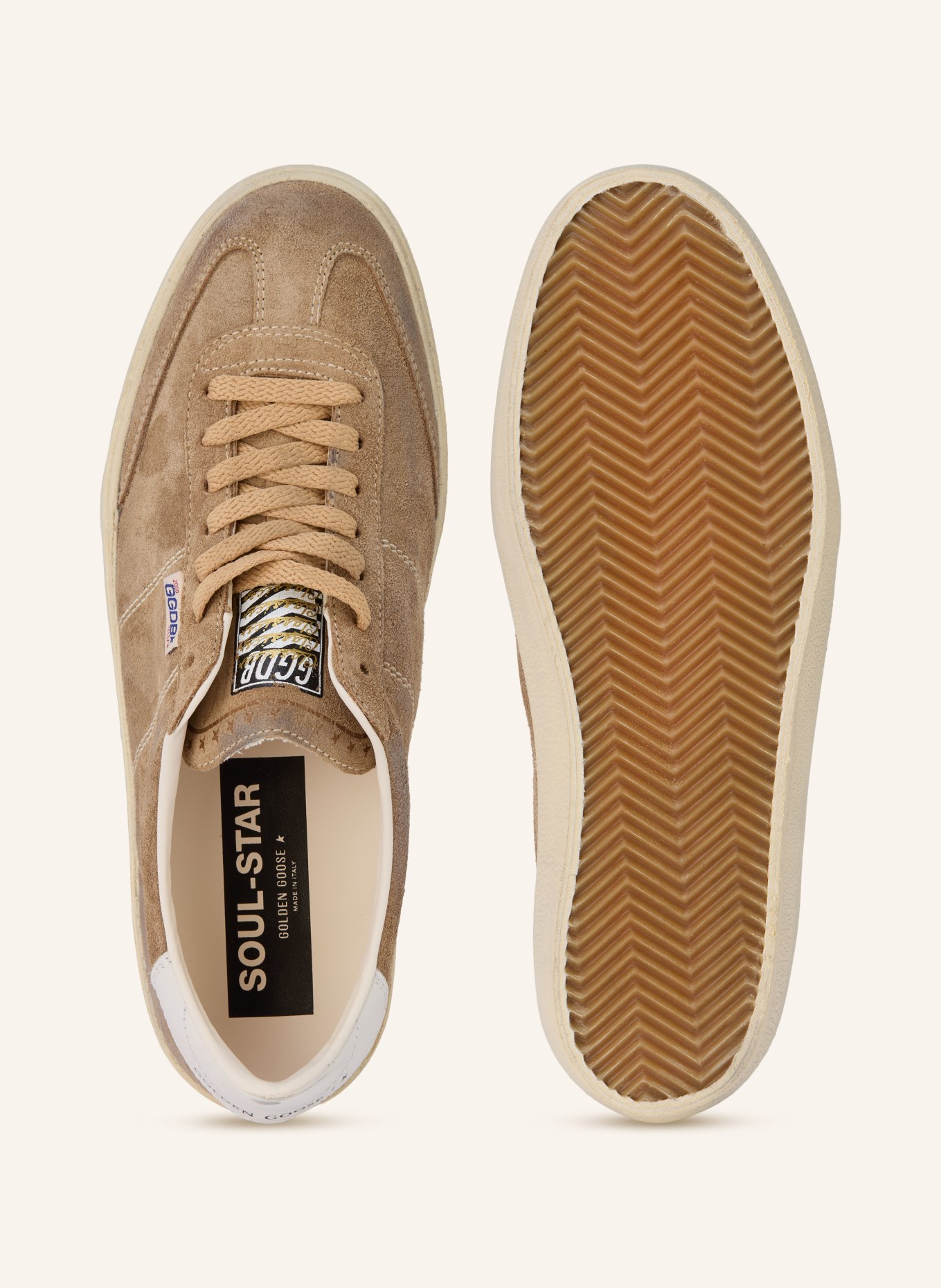 GOLDEN GOOSE Sneaker SOUL STAR: CAMEL / WEISS