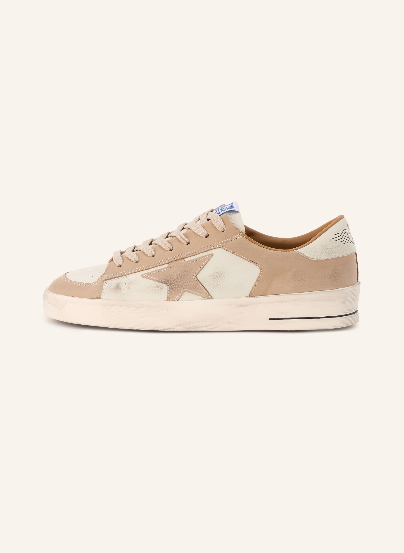 GOLDEN GOOSE Baskets STARDAN: BEIGE / CRÈME