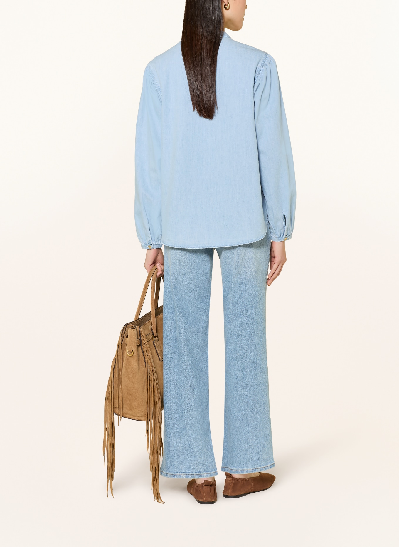 BRAX Džínová košile VALERIA: TMAVĚ MODRÁ