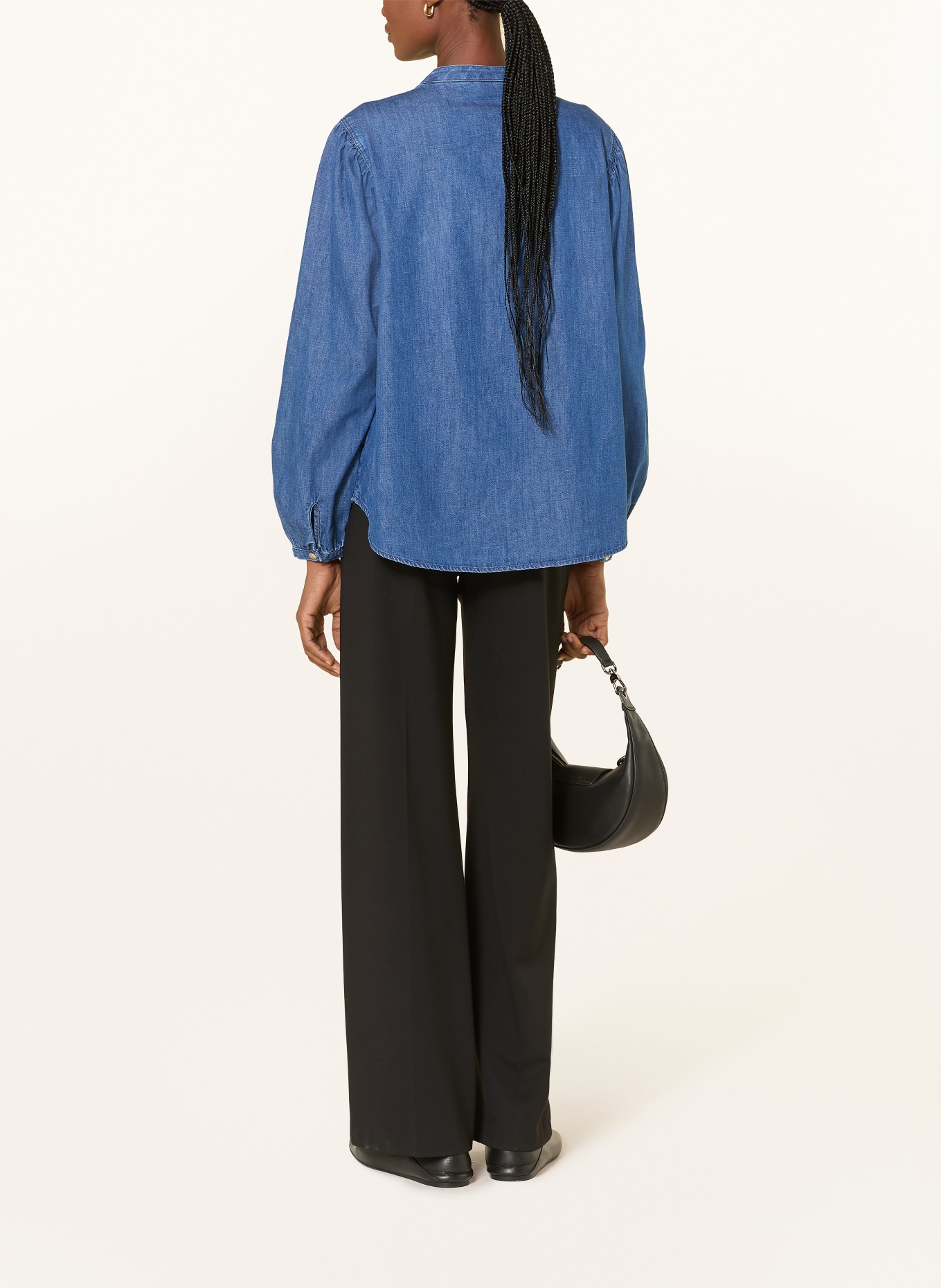 BRAX Džínová košile VALERIA: TMAVĚ MODRÁ