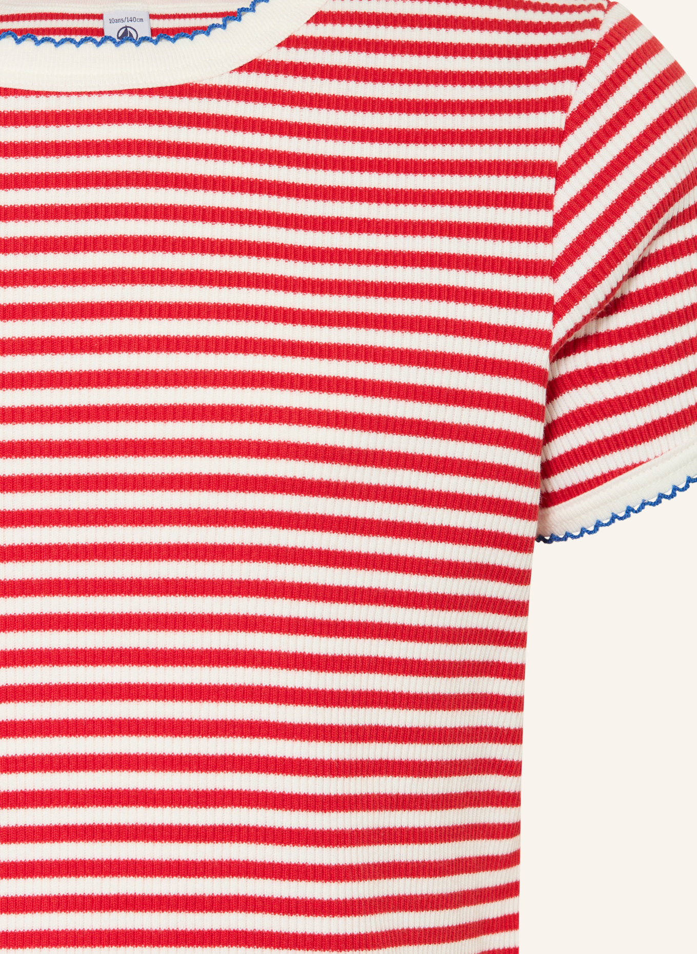 PETIT BATEAU T-Shirt: ROT / WEISS