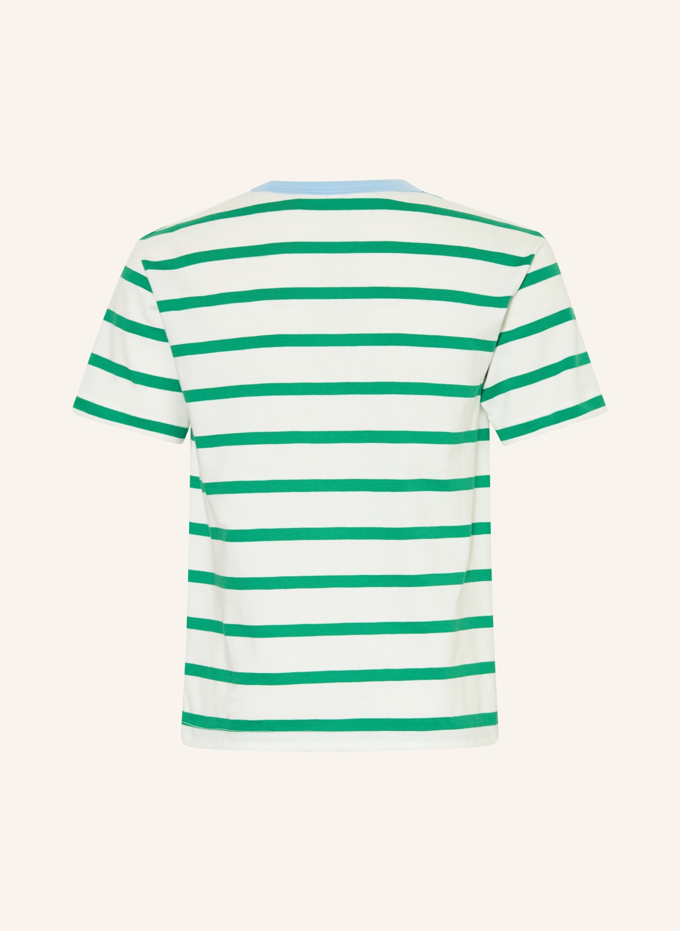 PETIT BATEAU T-shirt: WHITE / GREEN