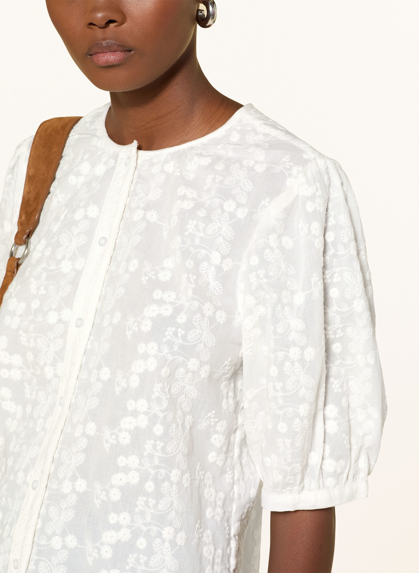 BRAX Bluse VEA mit 3/4-Arm: WEISS