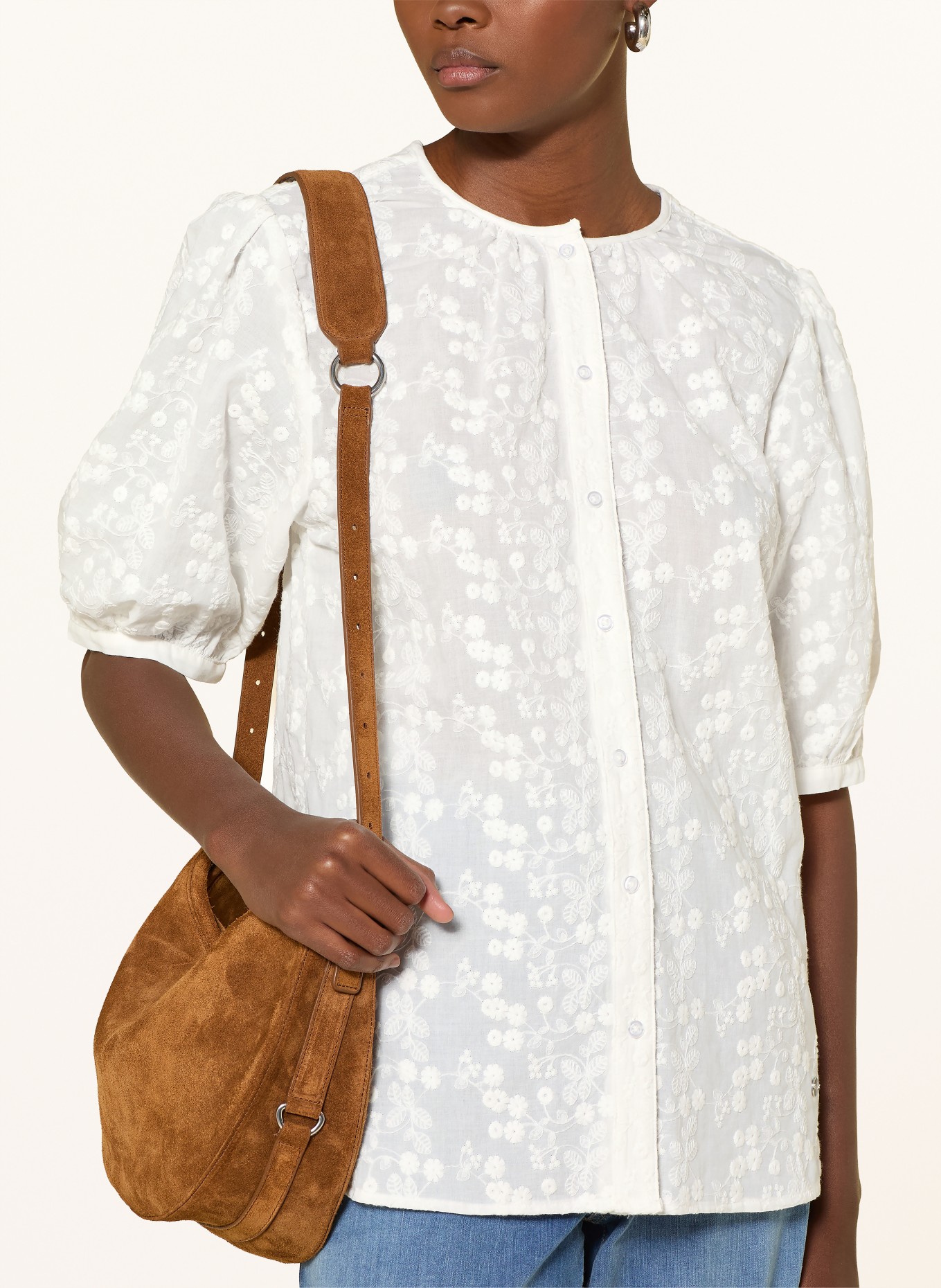 BRAX Bluse VEA mit 3/4-Arm: WEISS