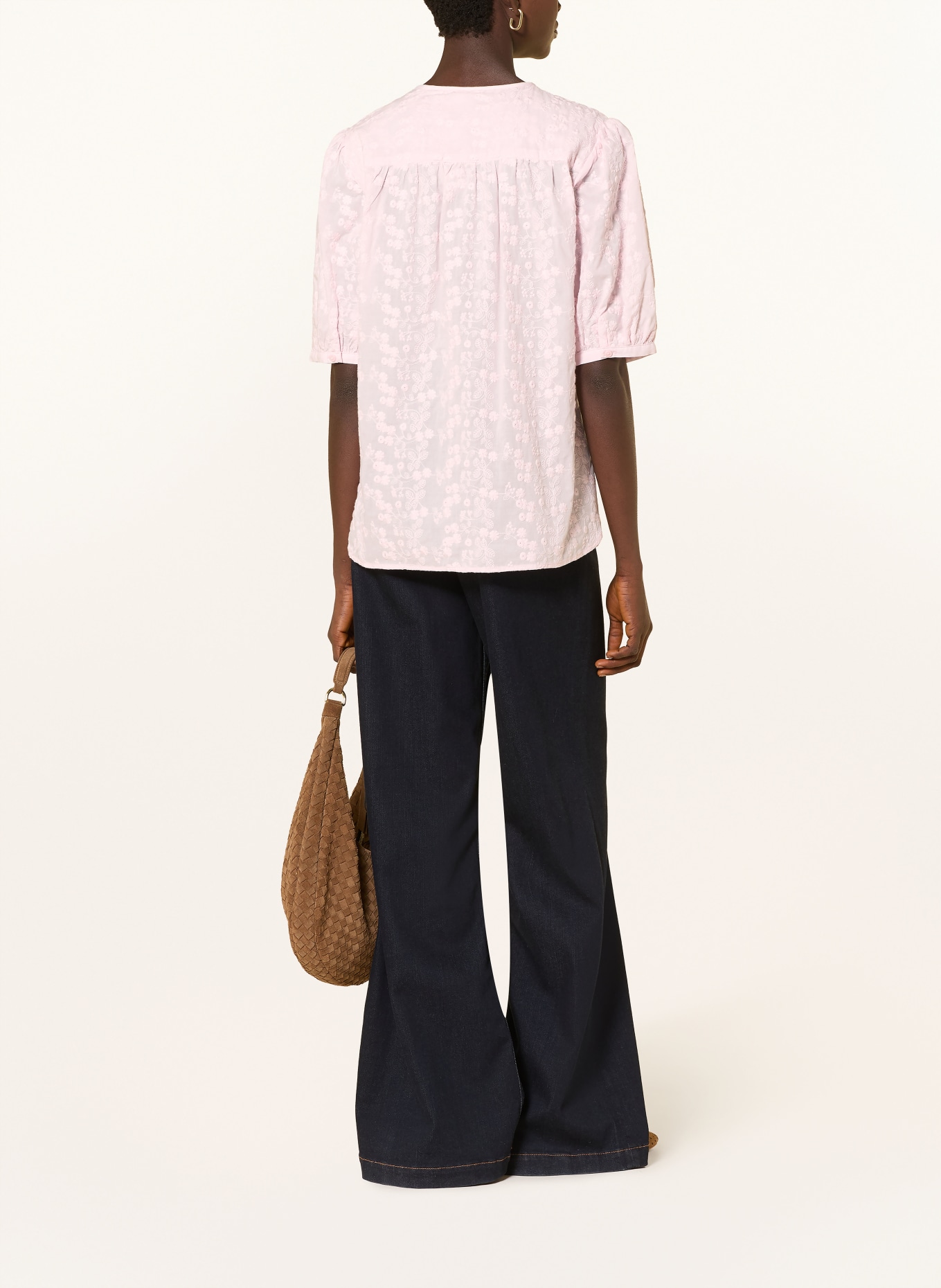 BRAX VEA blouse with 3/4 sleeves: PINK