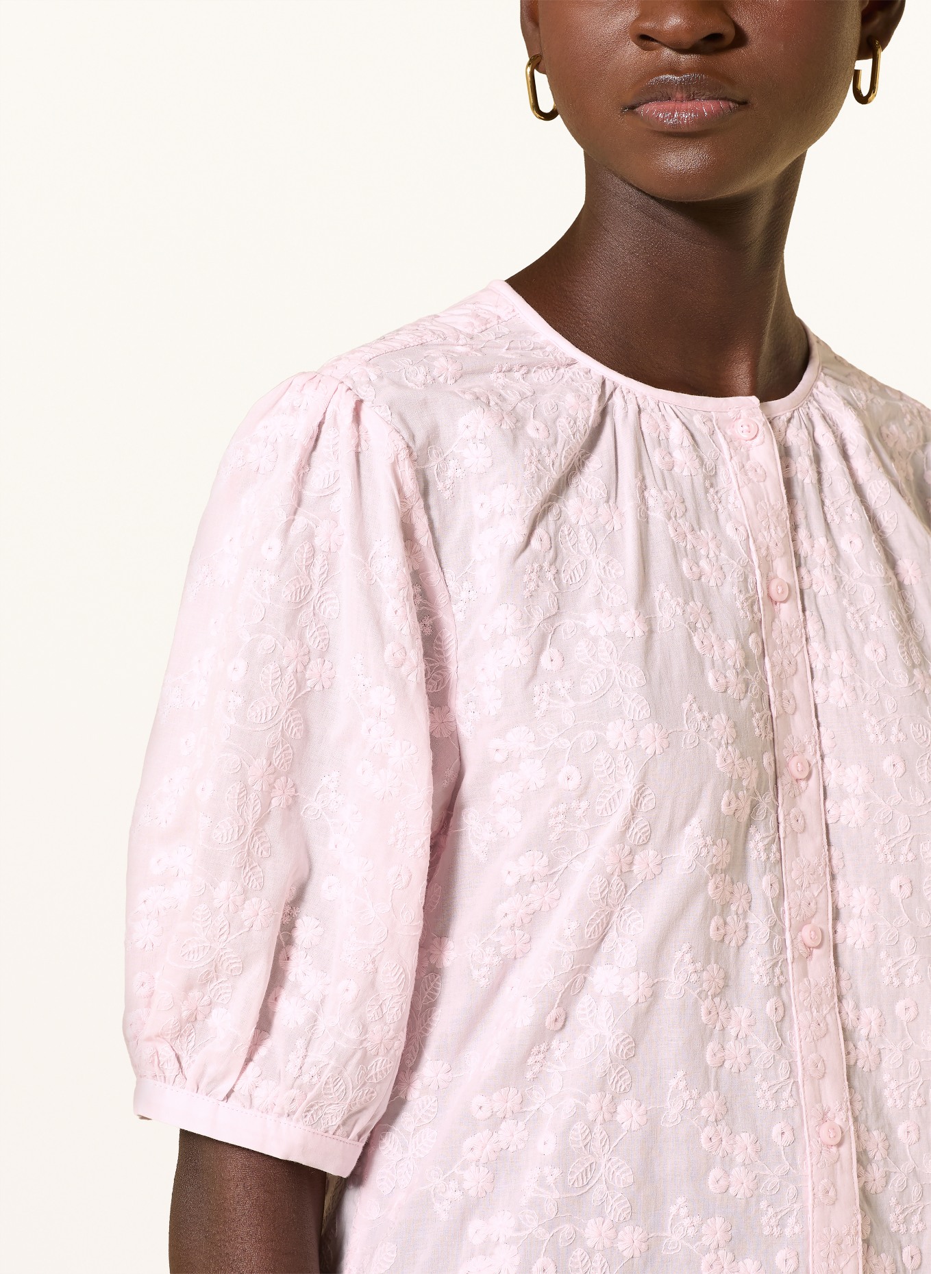 BRAX VEA blouse with 3/4 sleeves: PINK