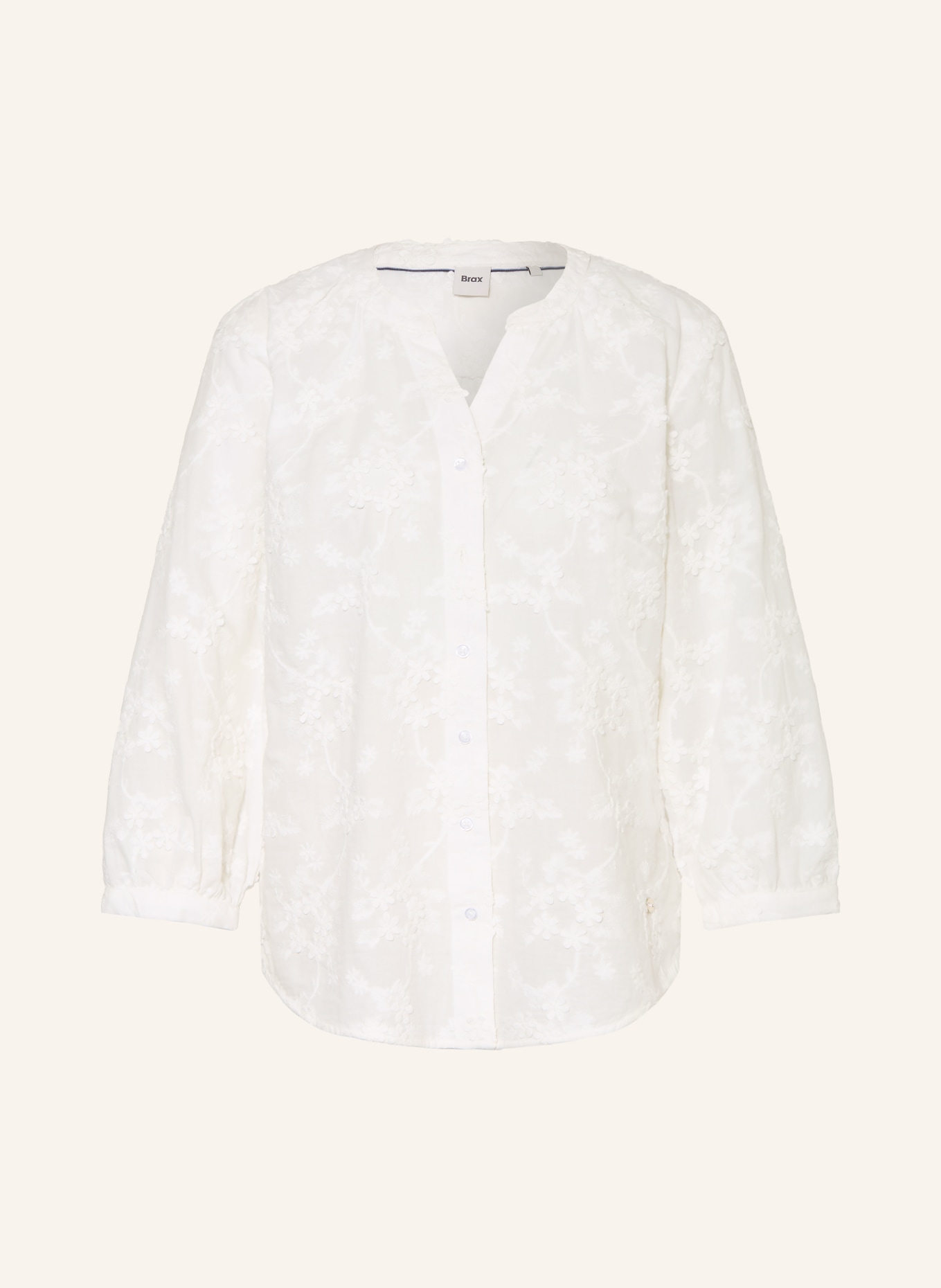 BRAX Blouse VELIA à manches 3/4: BLANC