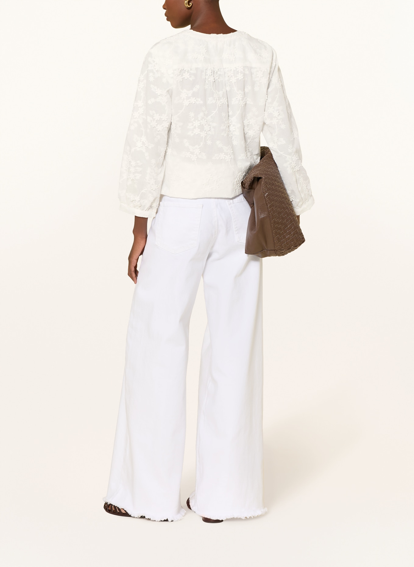 BRAX Blouse VELIA à manches 3/4: BLANC