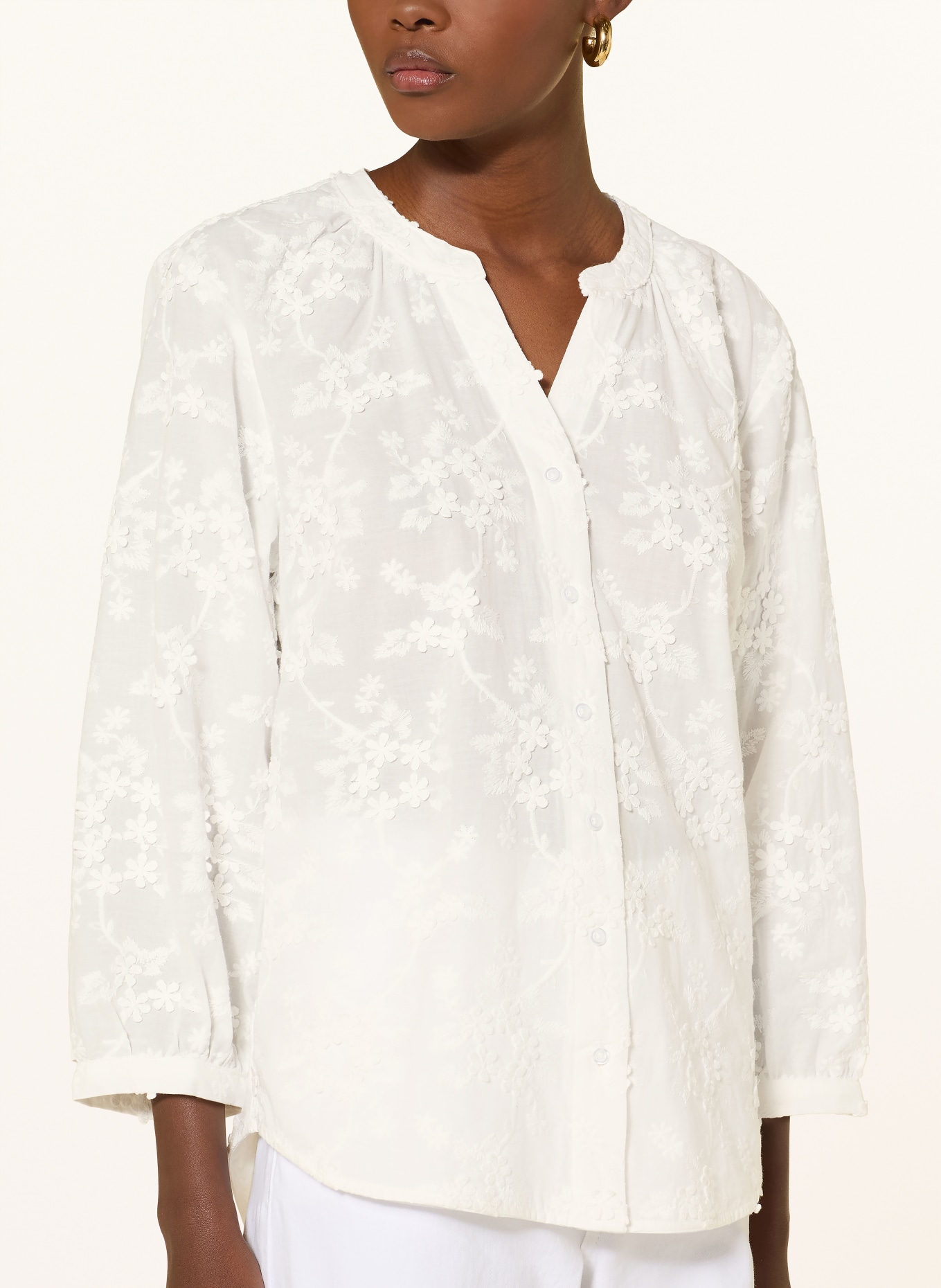 BRAX Blouse VELIA à manches 3/4: BLANC