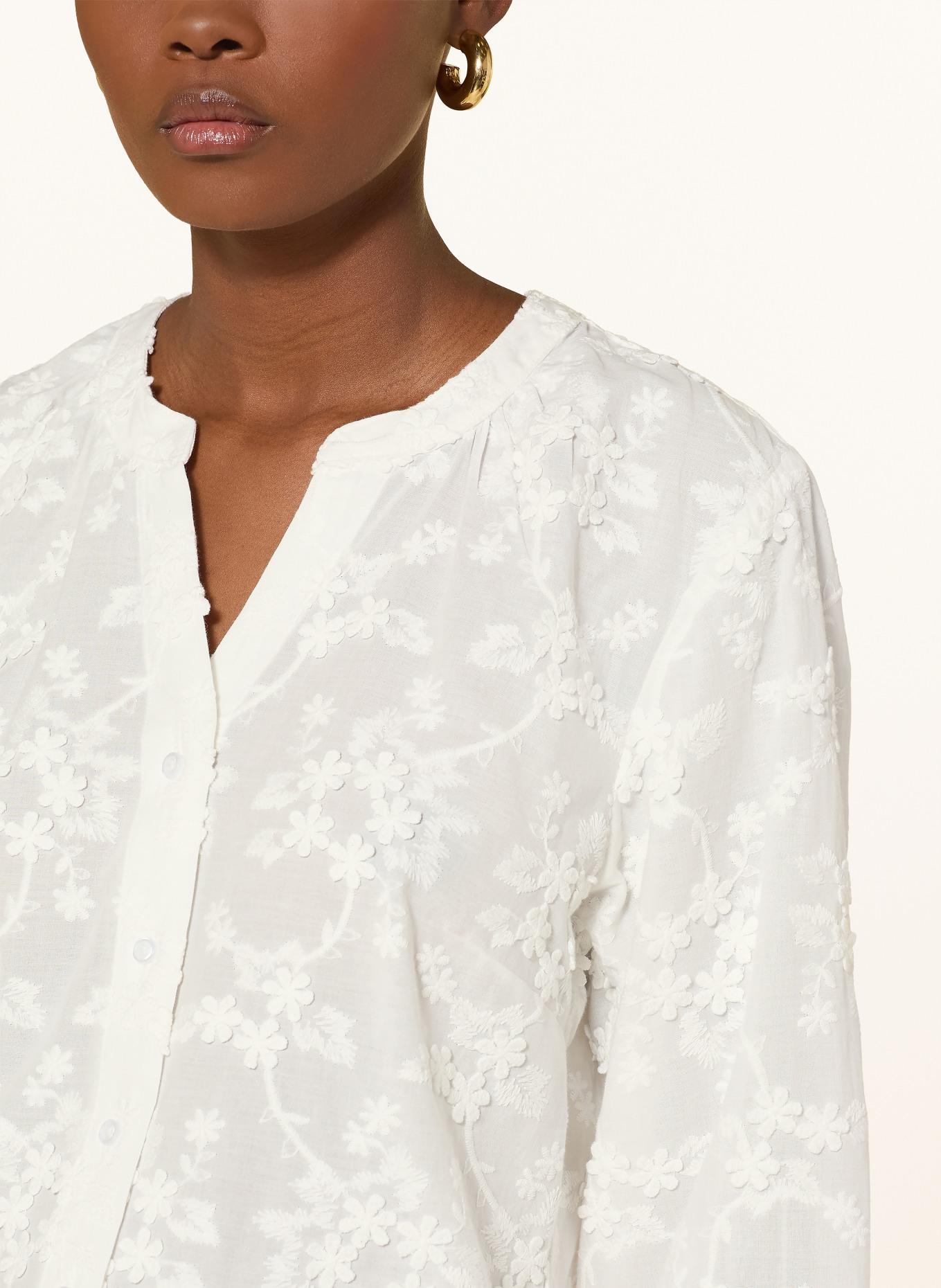 BRAX Blouse VELIA à manches 3/4: BLANC