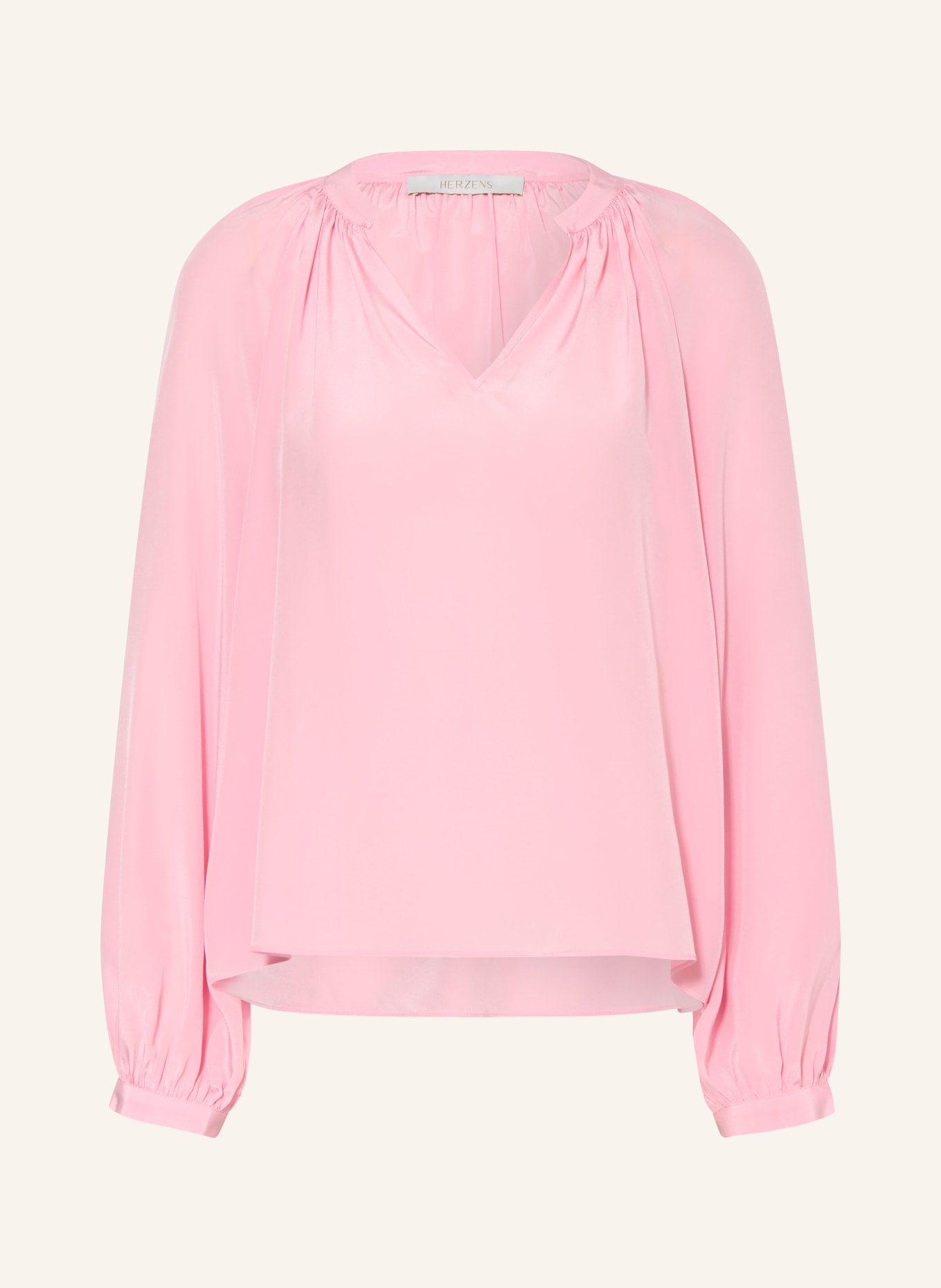 HERZENS Hedvábná halenka: RŮŽOVÁ