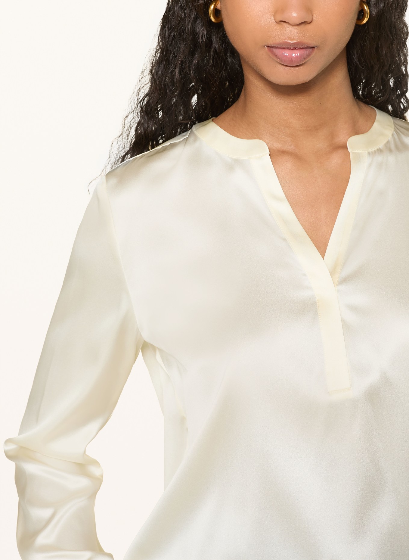 HERZENS Hedvábná halenka: KRÉMOVÁ