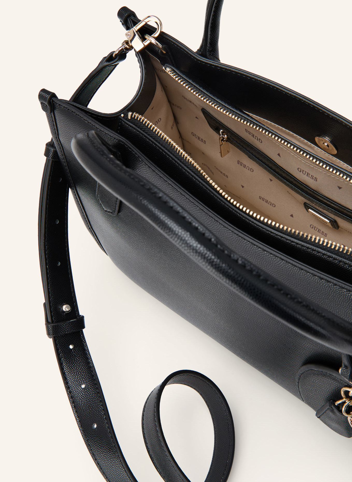 GUESS ISOBEL Shopper: BLACK