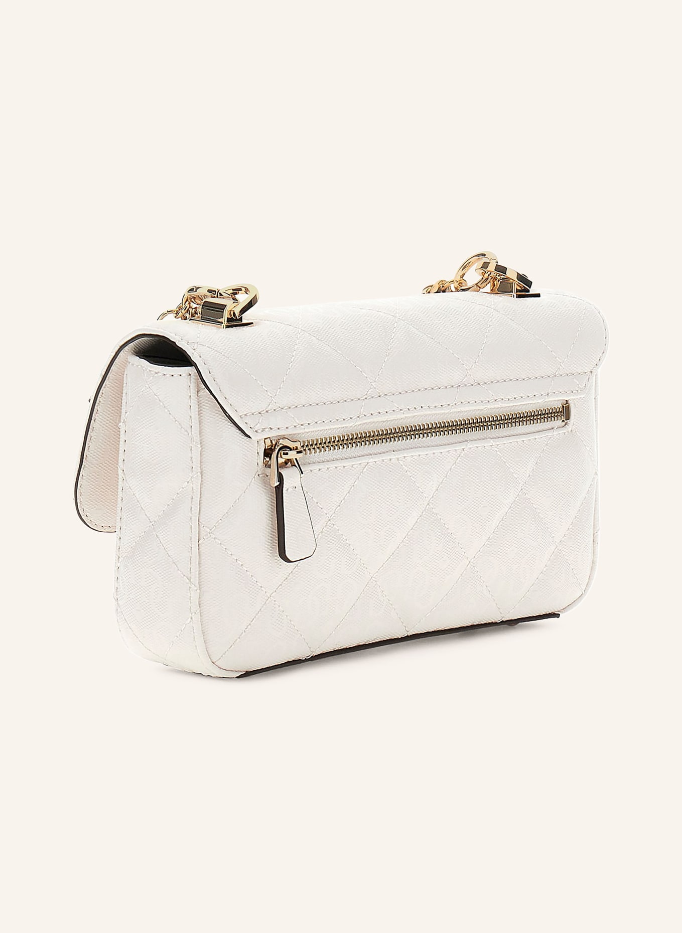 GUESS LIBBY handbag: WHITE