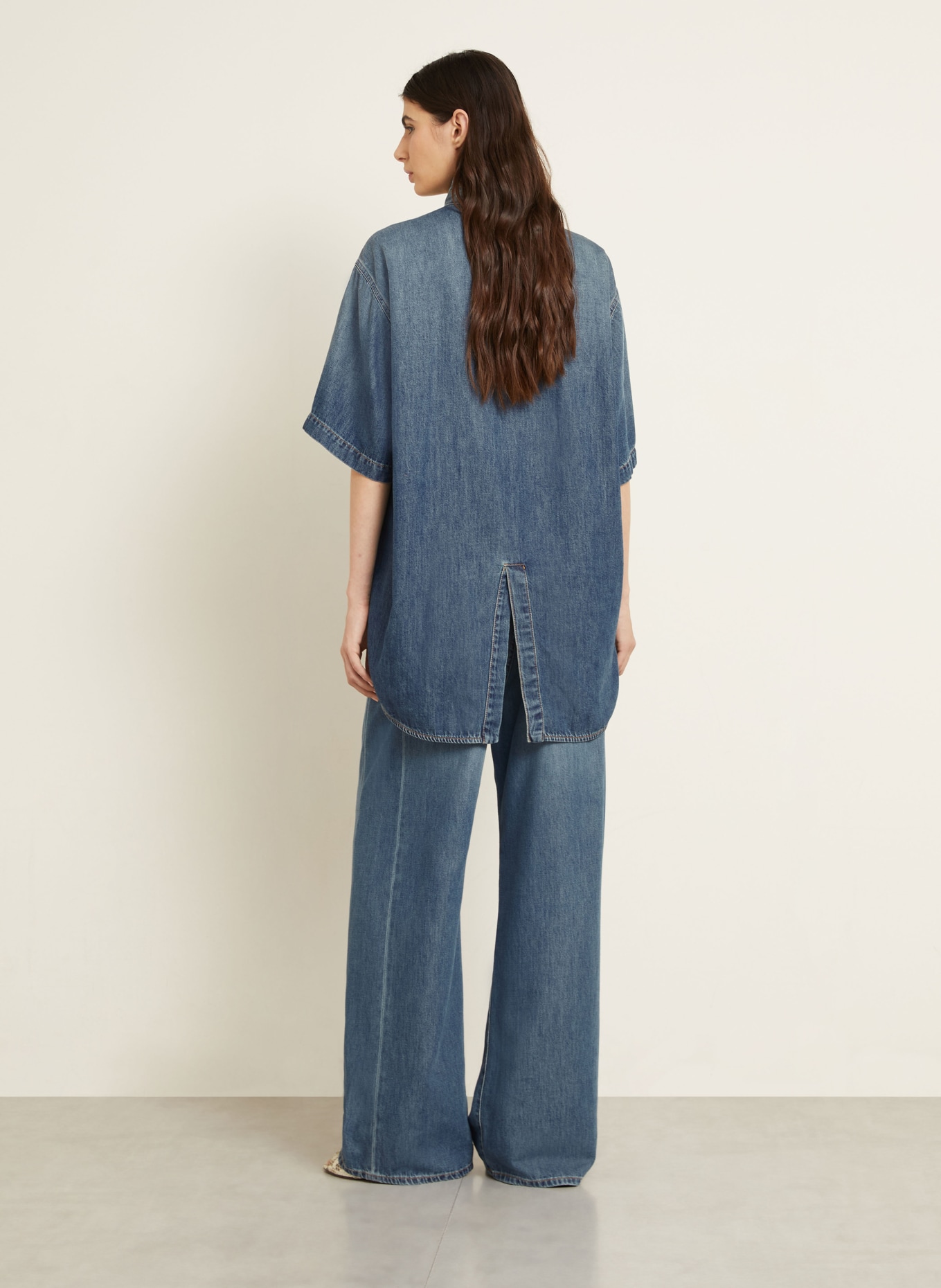 DARKPARK Wide Leg Jeans INES: W075 SLATE VINTAGE