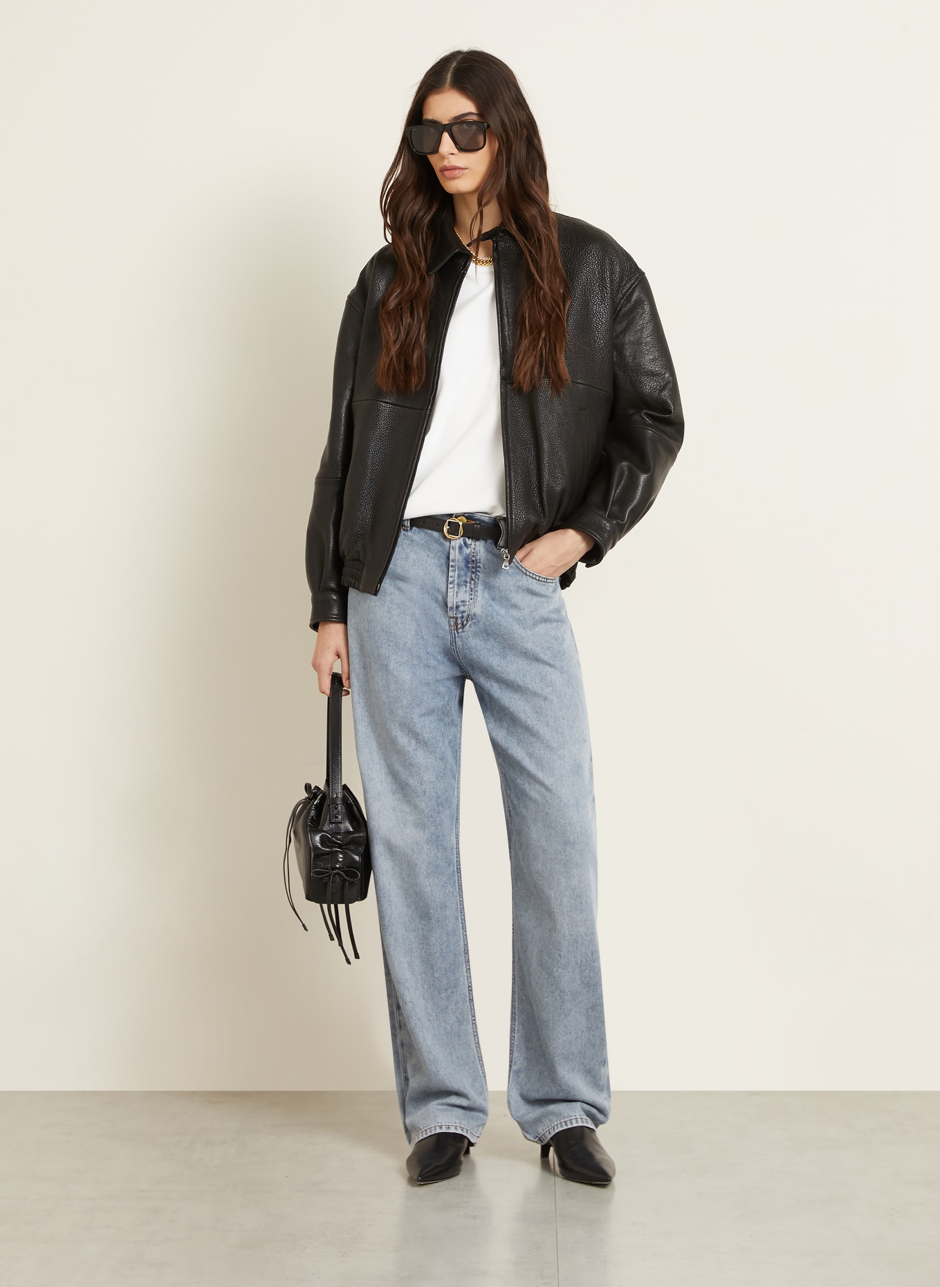 DARKPARK Wide Leg Jeans GALE: W021 SAN FRAN BLUE