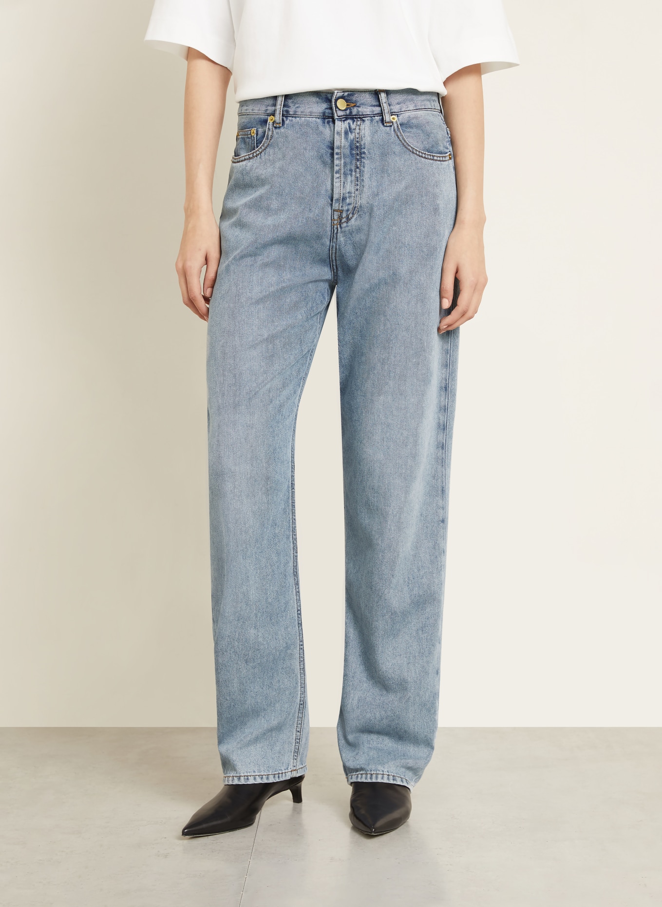 DARKPARK Wide Leg Jeans GALE: W021 SAN FRAN BLUE