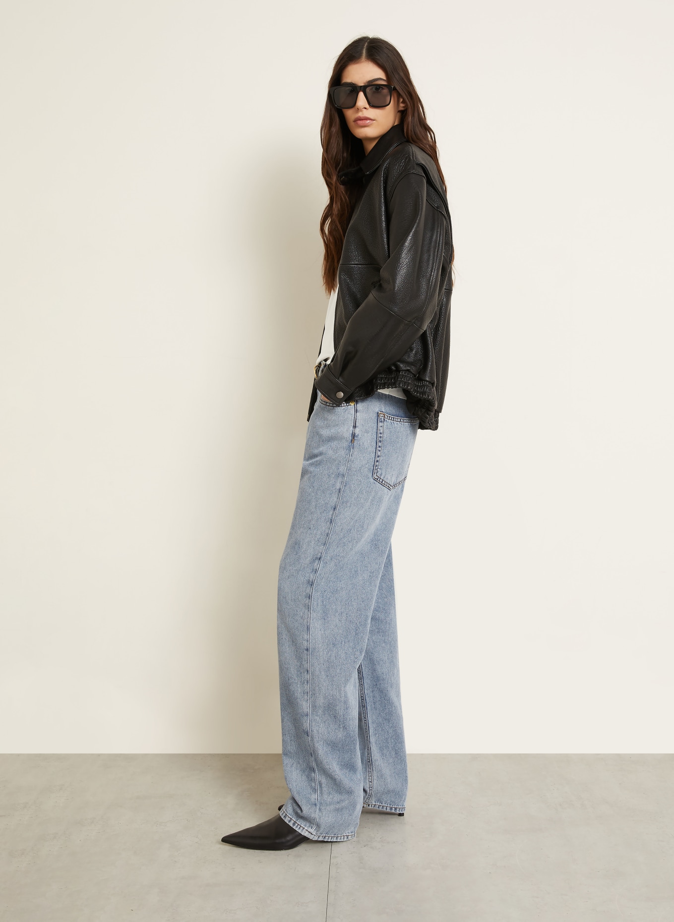 DARKPARK Wide Leg Jeans GALE: W021 SAN FRAN BLUE