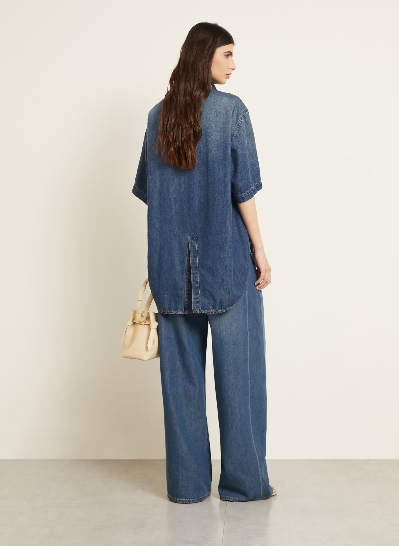 DARKPARK ROBERTA denim blouse: DARK BLUE