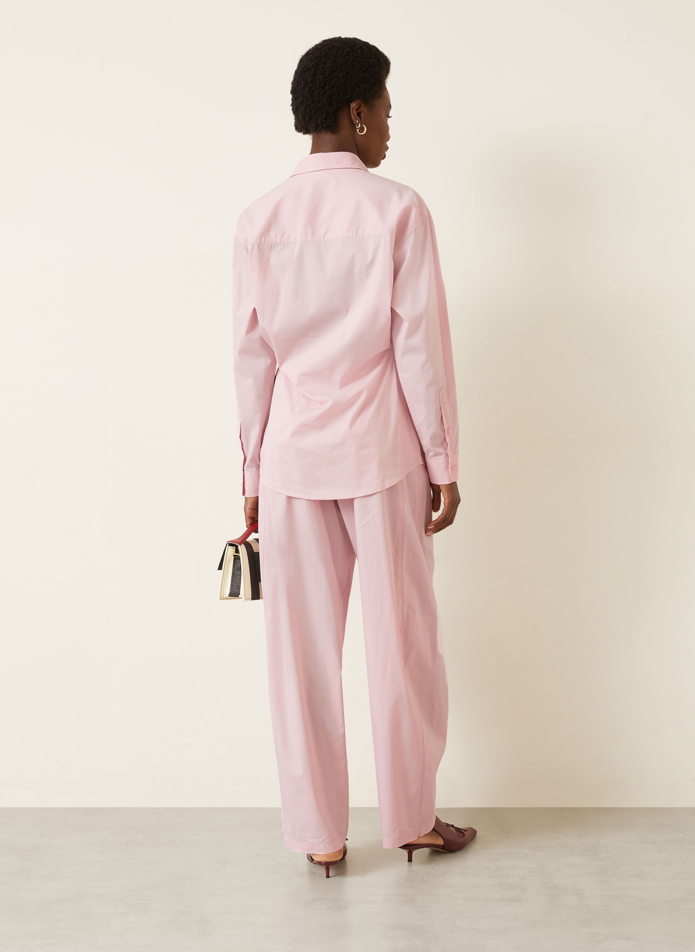 DARKPARK Marlenehose PHEBE: HELLROSA