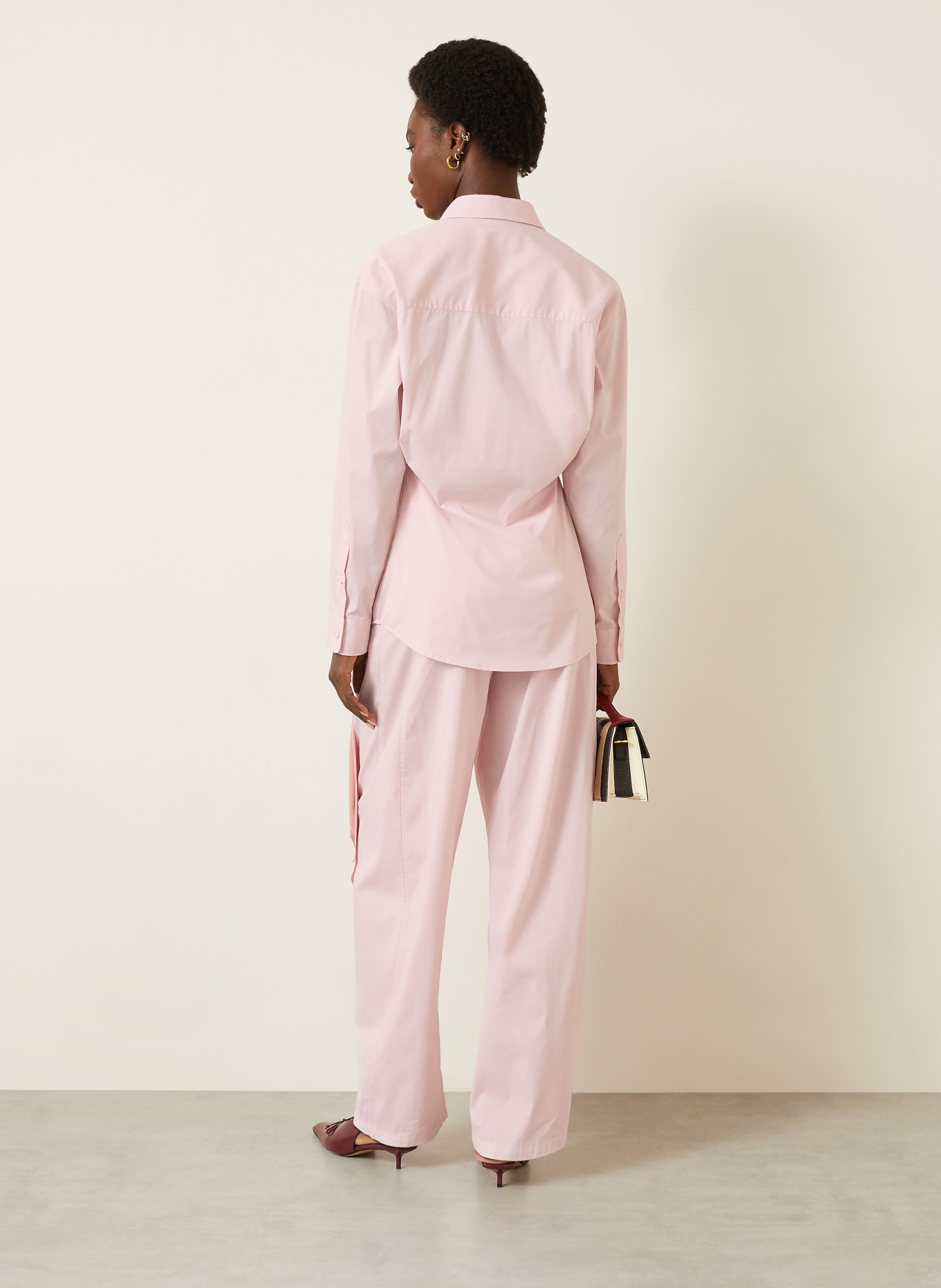 DARKPARK Hemdbluse ANNE: HELLROSA