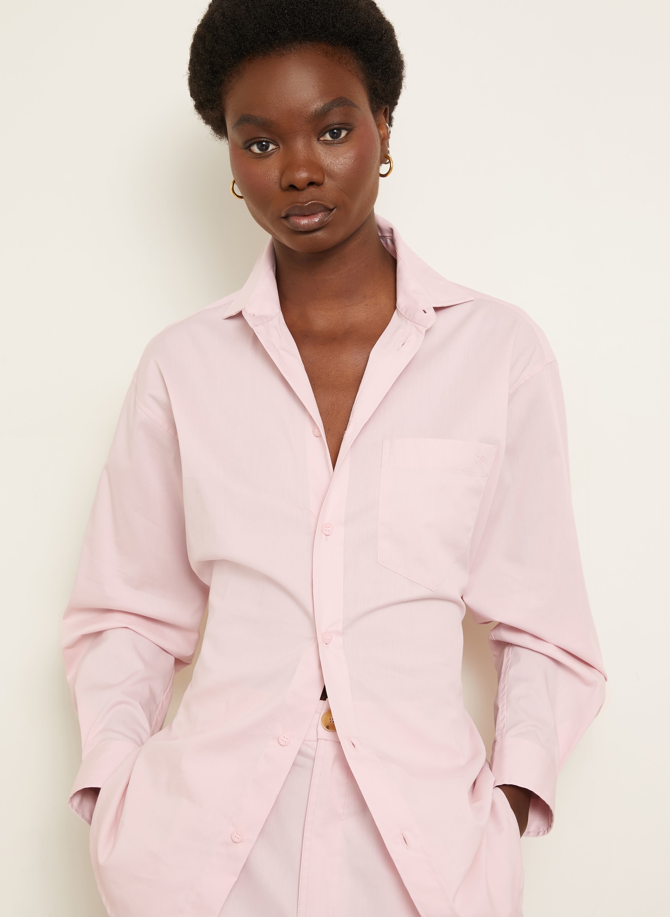 DARKPARK Hemdbluse ANNE: HELLROSA