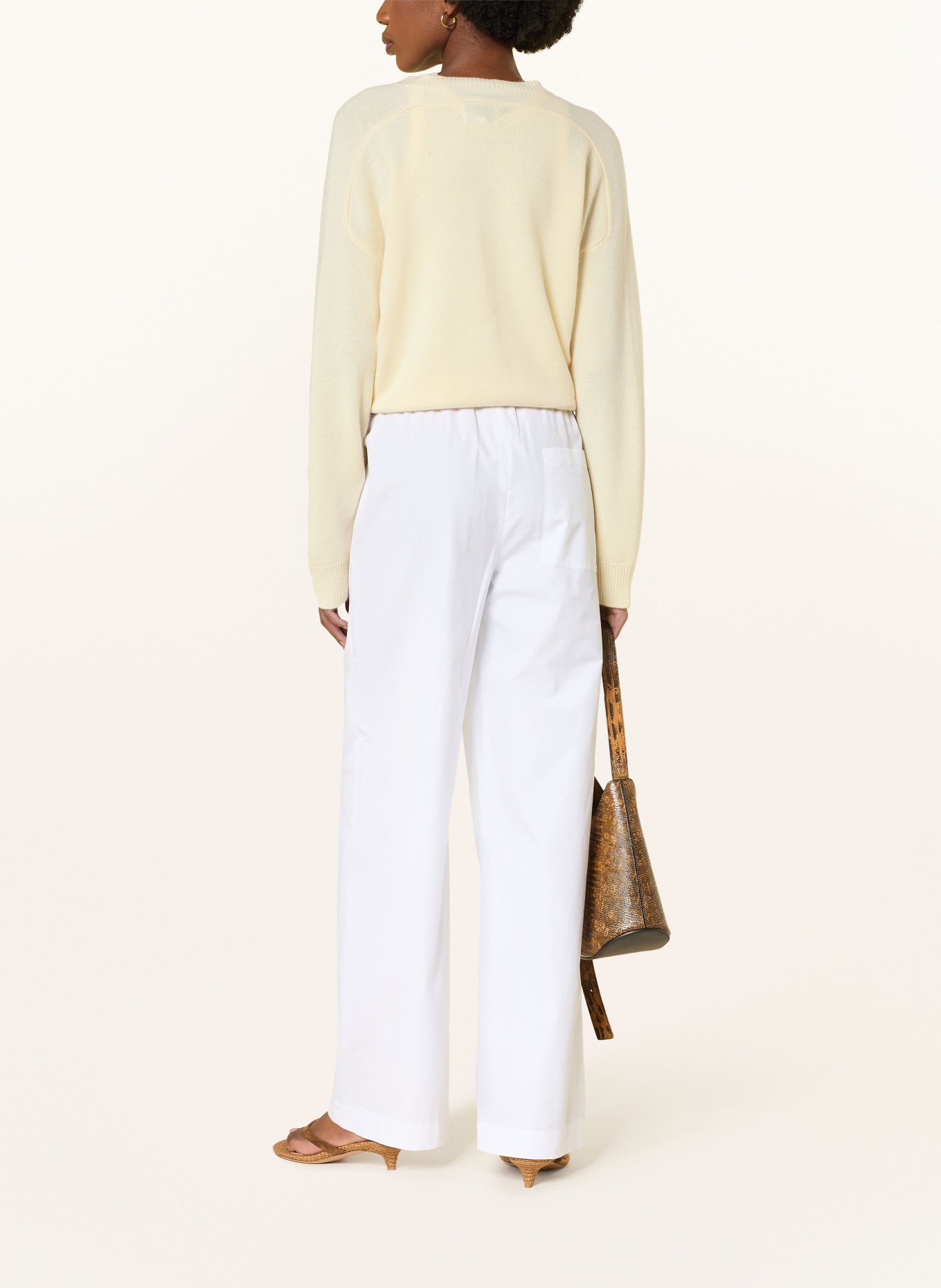 LOULOU DE SAISON Cashmere-Pullover ANZOR: HELLGELB