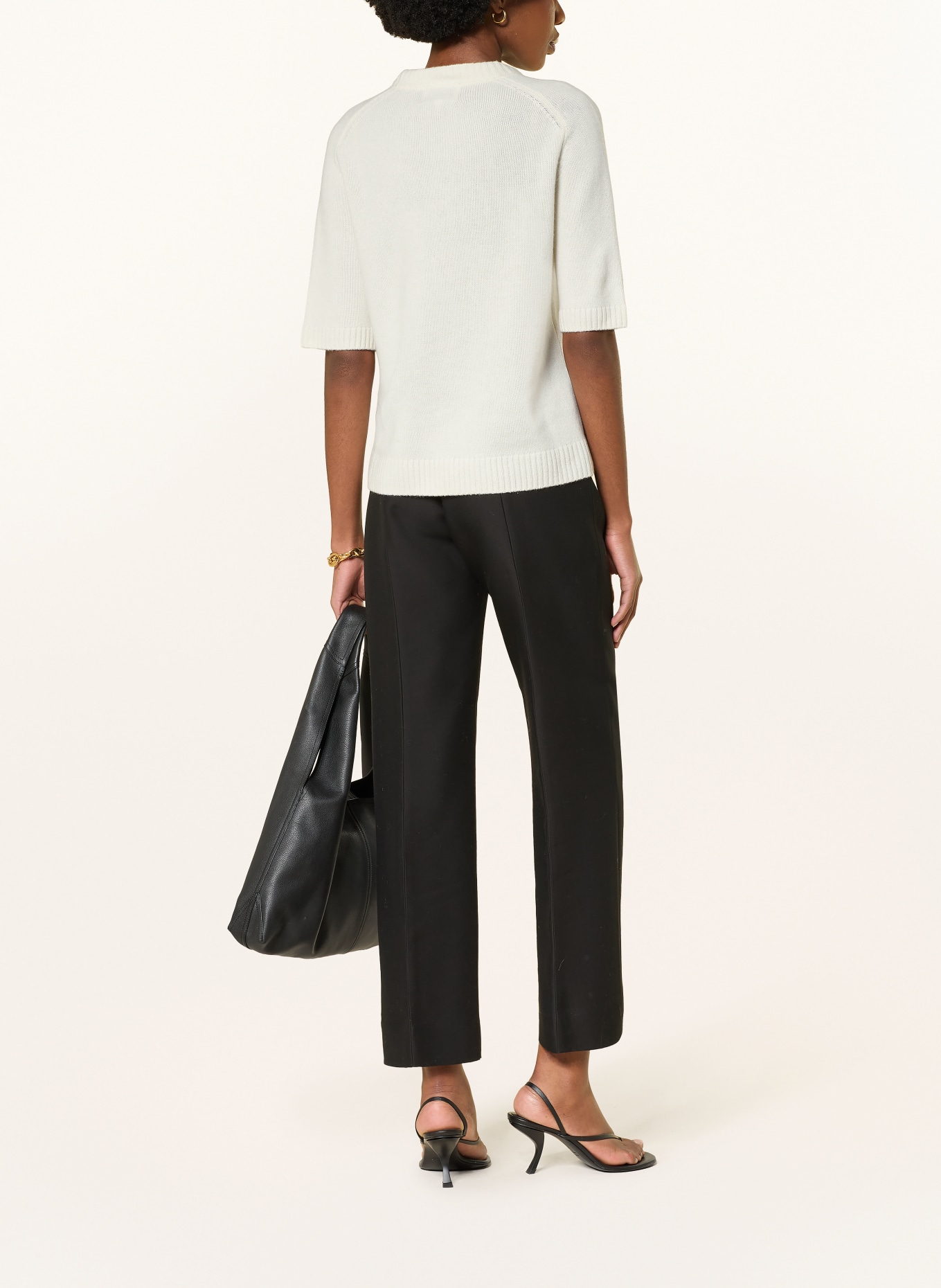 LOULOU DE SAISON Strickshirt DARA aus Cashmere: CREME