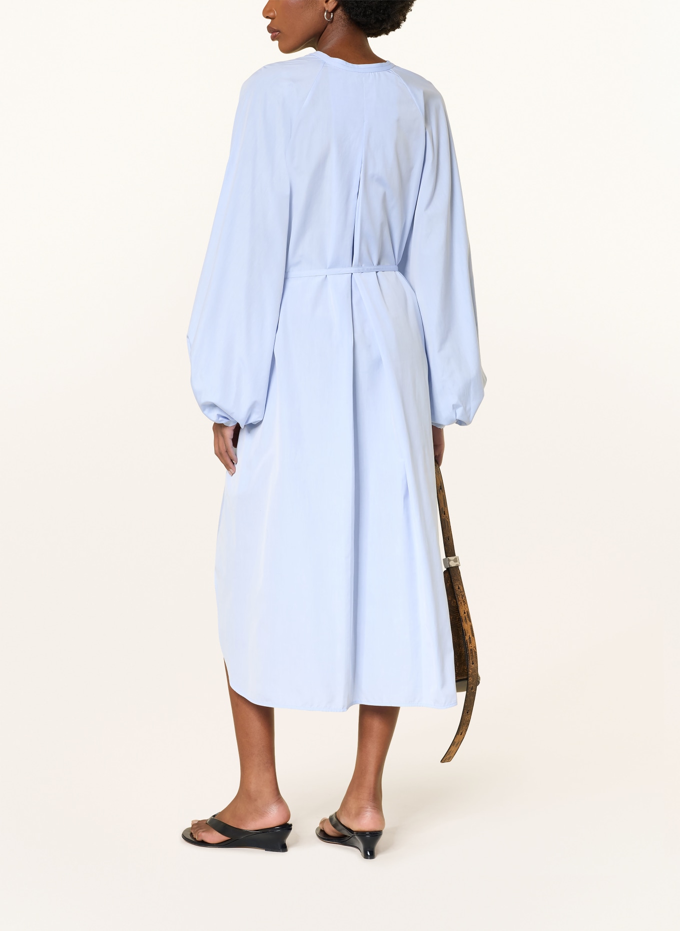 LOULOU DE SAISON Hemdblusenkleid VITTI: HELLBLAU