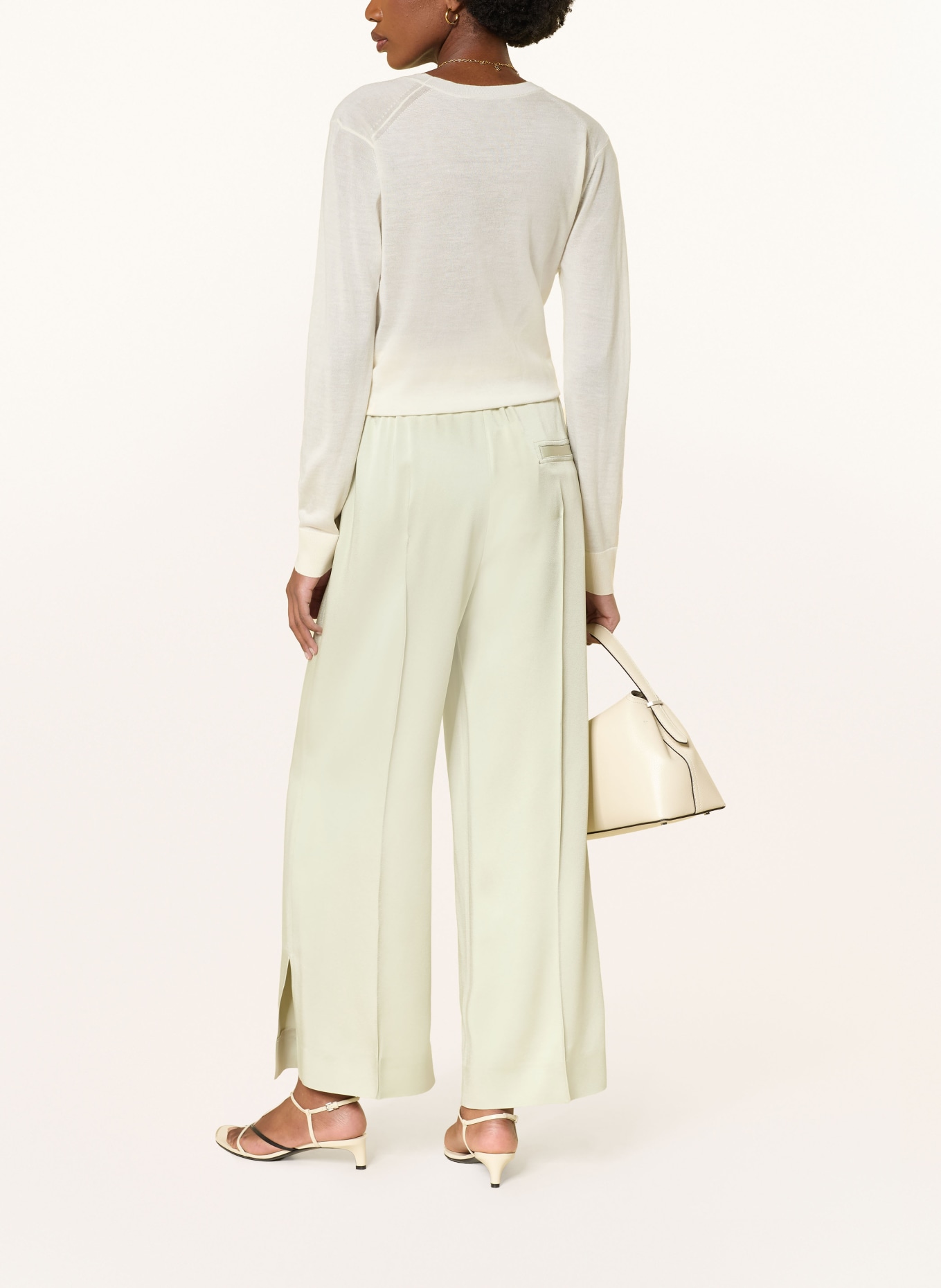 LOULOU DE SAISON Cashmere-Pullover JULIO: CREME