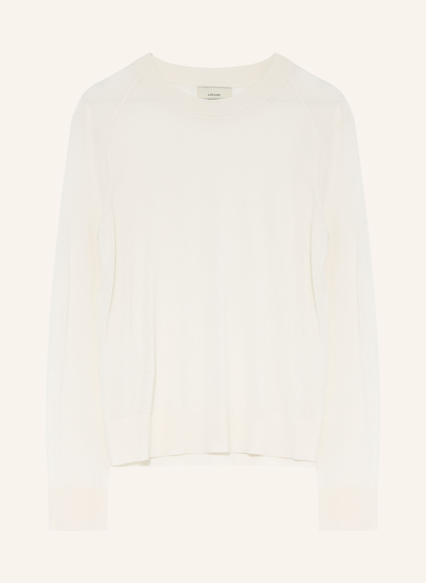 LOULOU DE SAISON Cashmere-Pullover DITTO: ECRU
