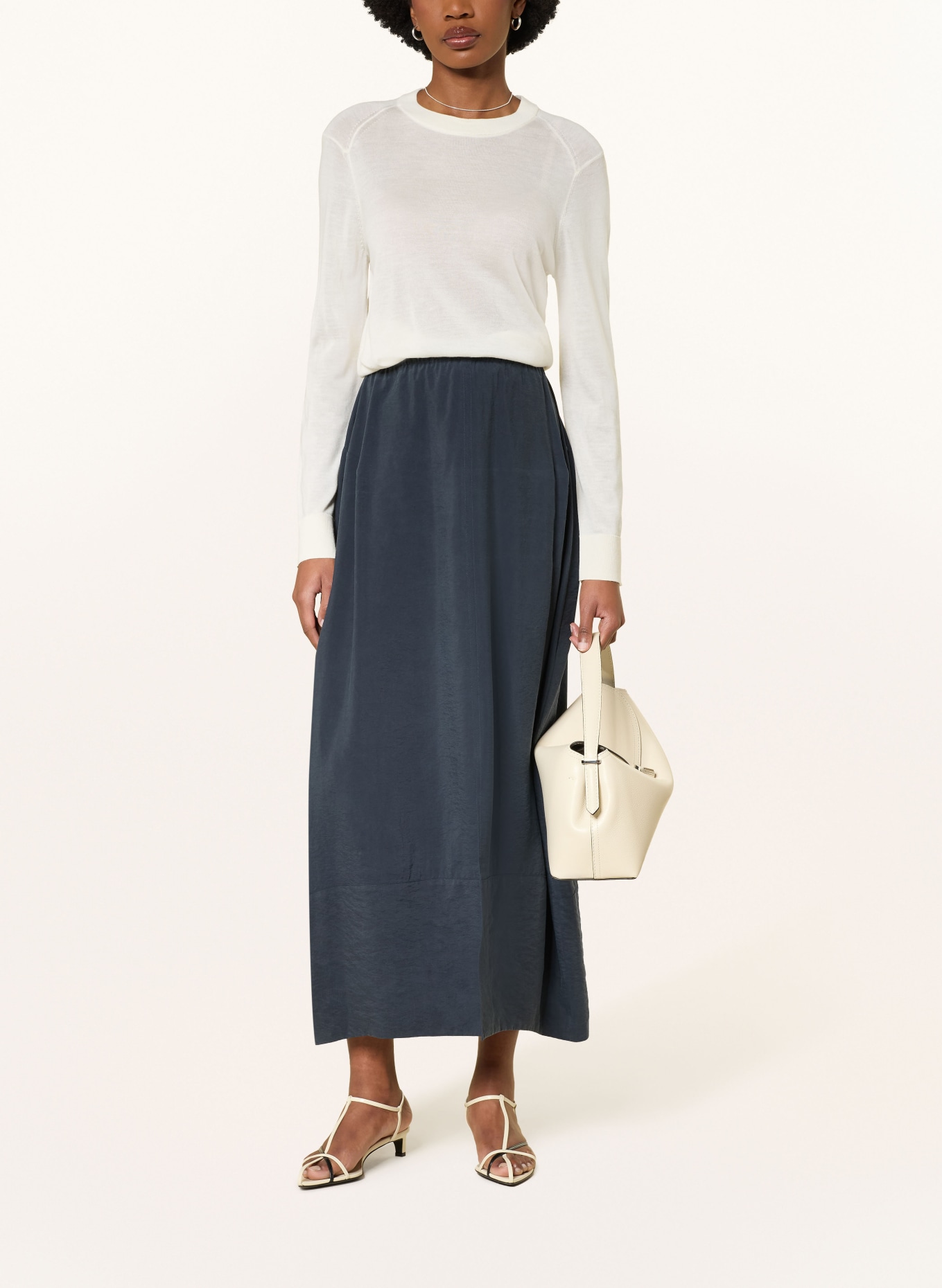 LOULOU DE SAISON Cashmere-Pullover DITTO: ECRU