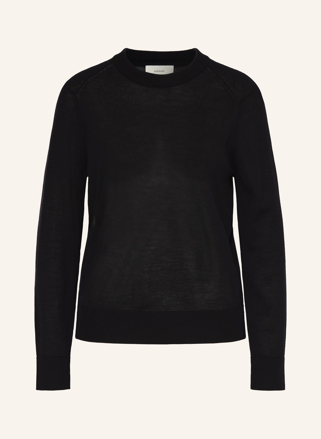 LOULOU DE SAISON Cashmere-Pullover DITTO: SCHWARZ