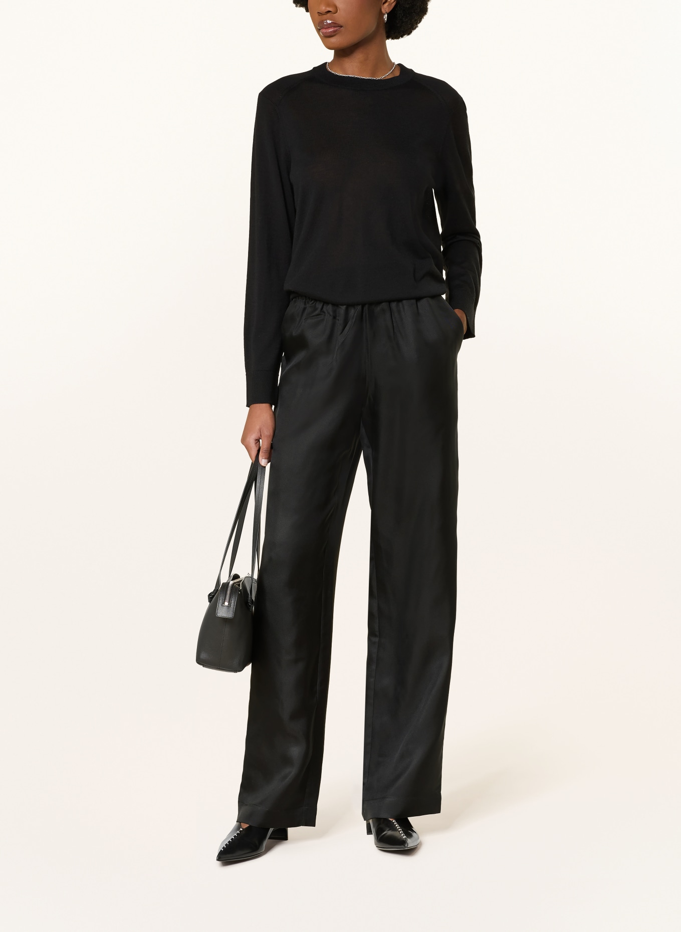 LOULOU DE SAISON Cashmere-Pullover DITTO: SCHWARZ