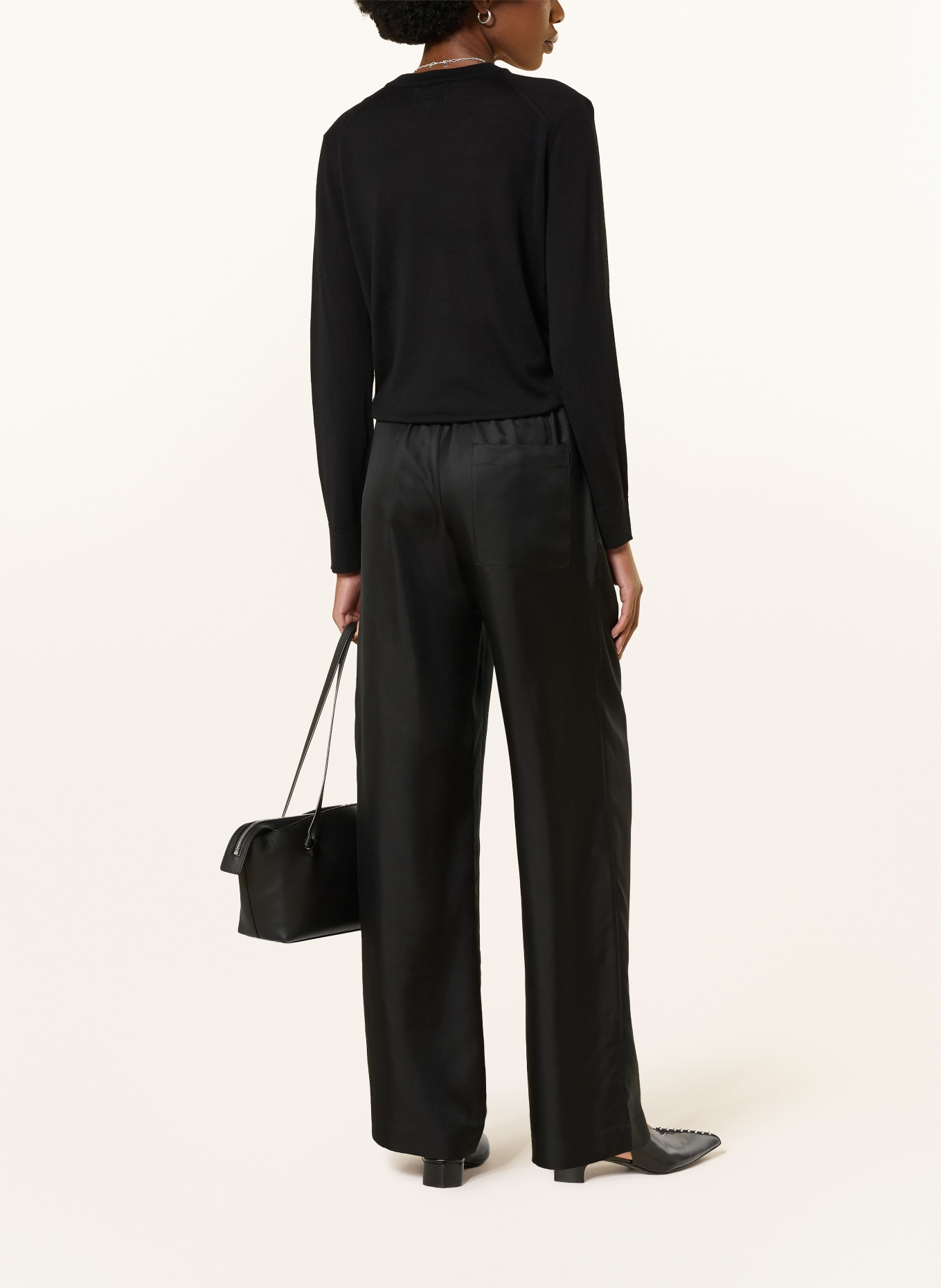 LOULOU DE SAISON Cashmere-Pullover DITTO: SCHWARZ