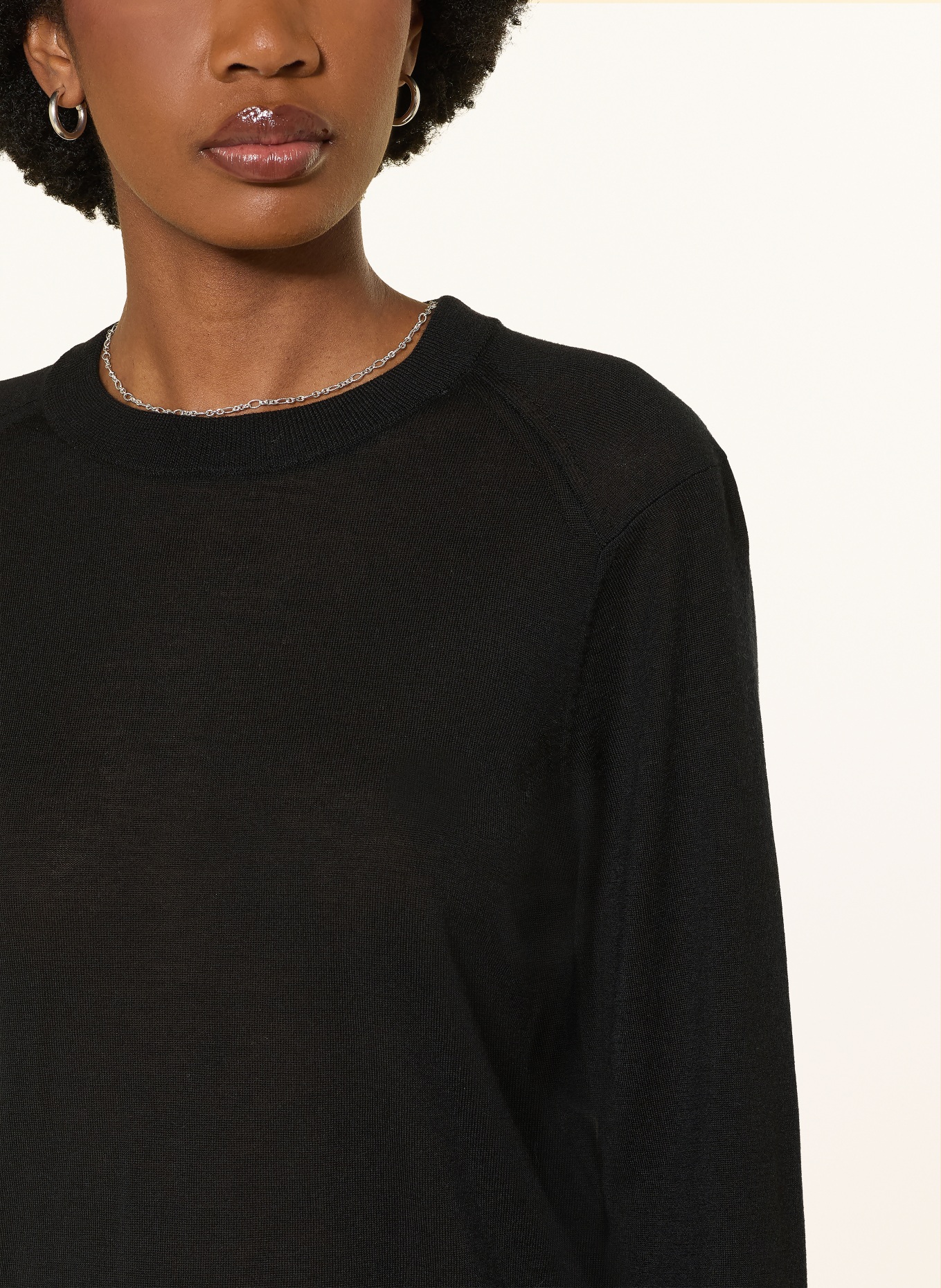 LOULOU DE SAISON Cashmere-Pullover DITTO: SCHWARZ