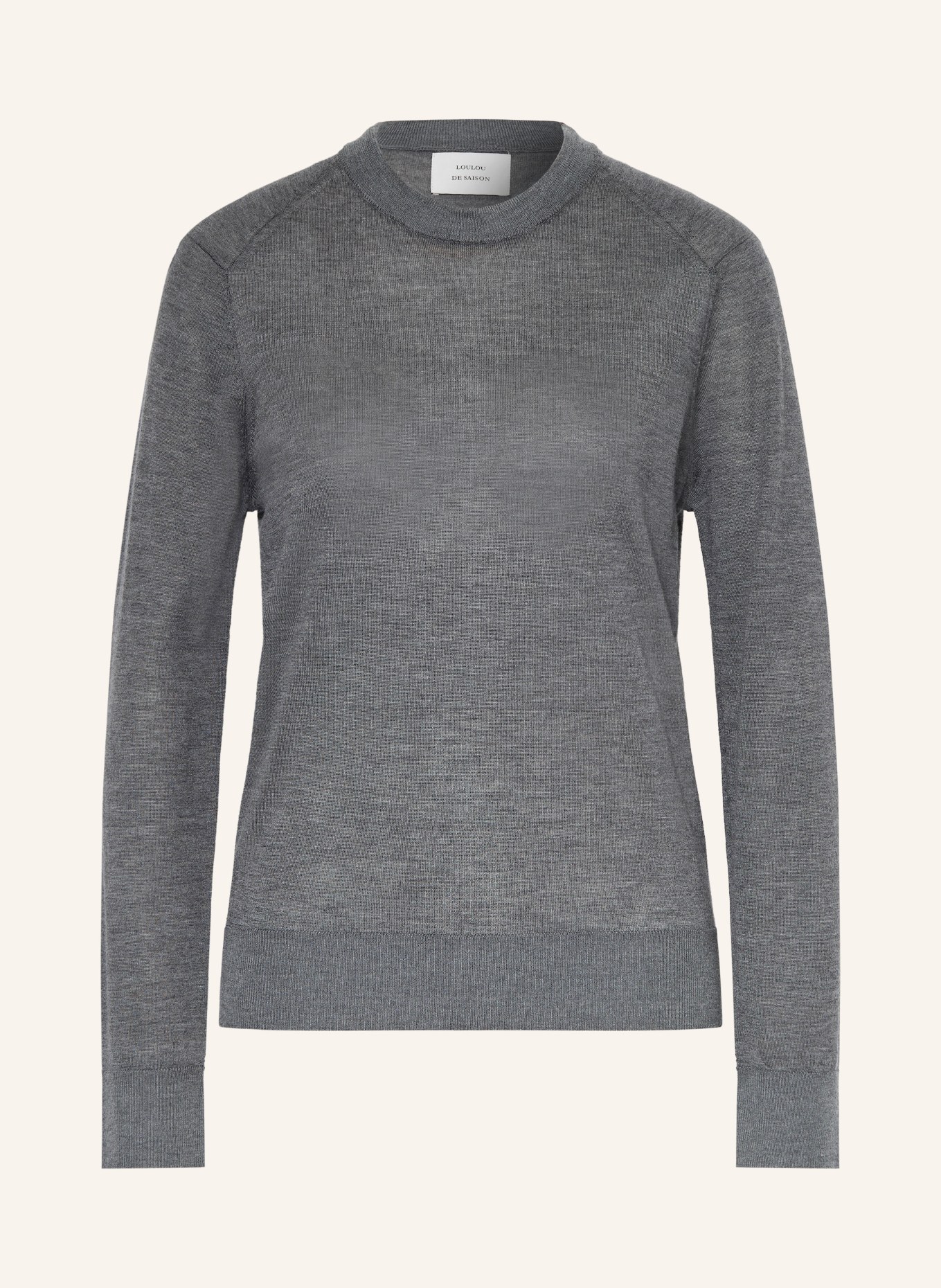 LOULOU DE SAISON Cashmere sweater DITTO: DARK GRAY