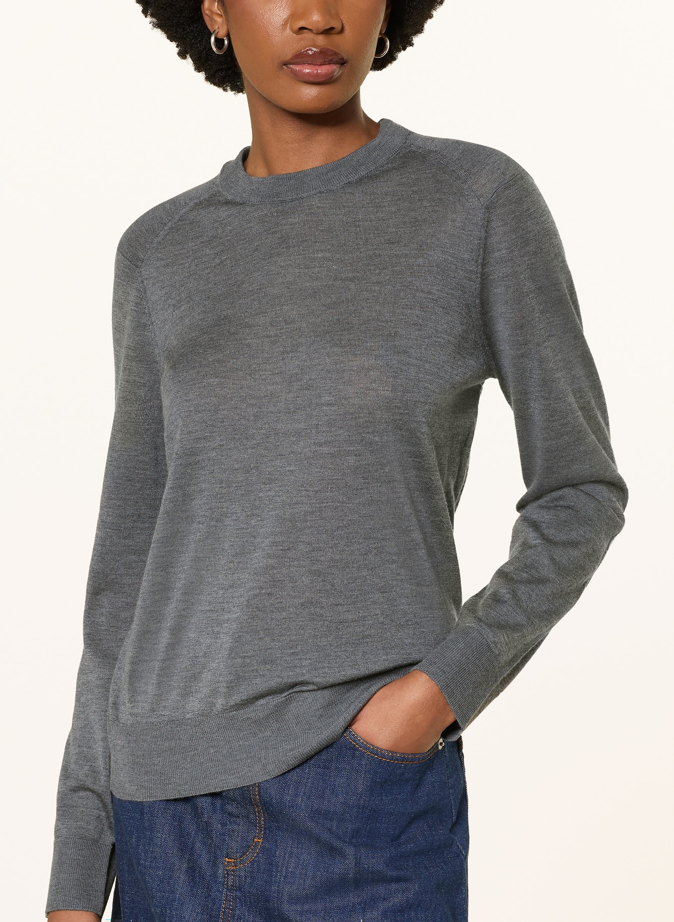 LOULOU DE SAISON Cashmere sweater DITTO: DARK GRAY