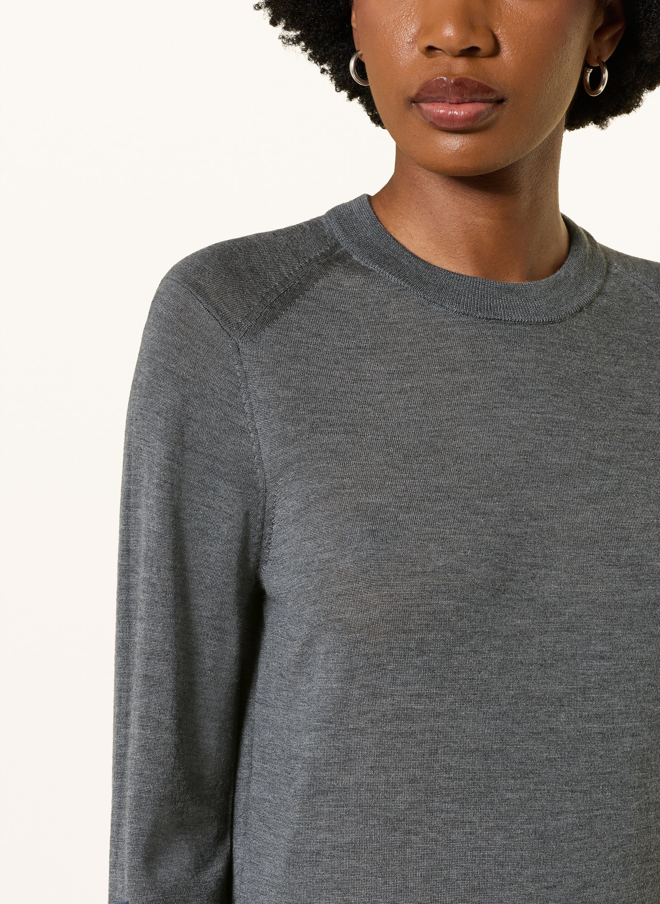 LOULOU DE SAISON Cashmere sweater DITTO: DARK GRAY