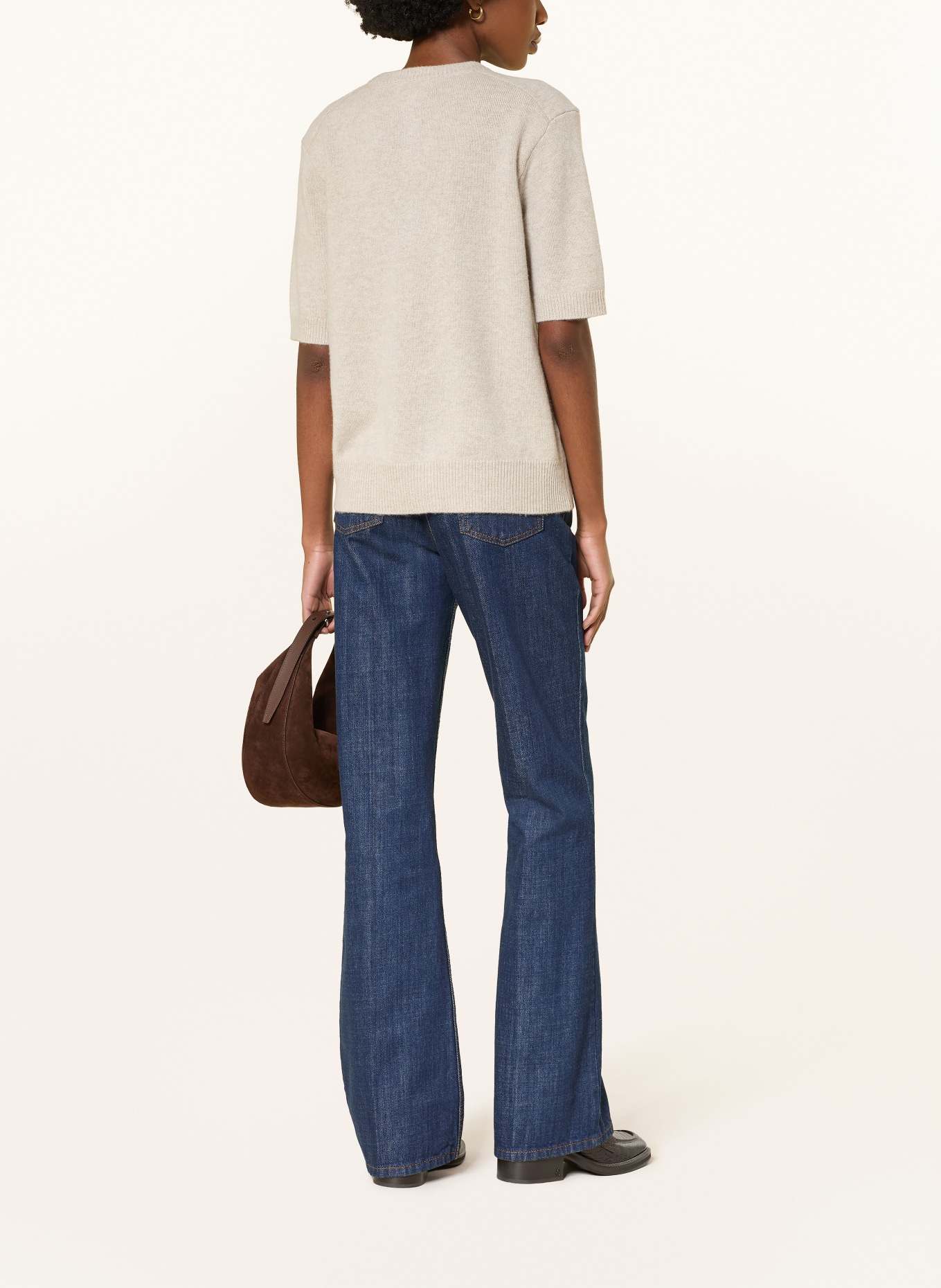 LOULOU DE SAISON Strickjacke JODI aus Cashmere: BEIGE