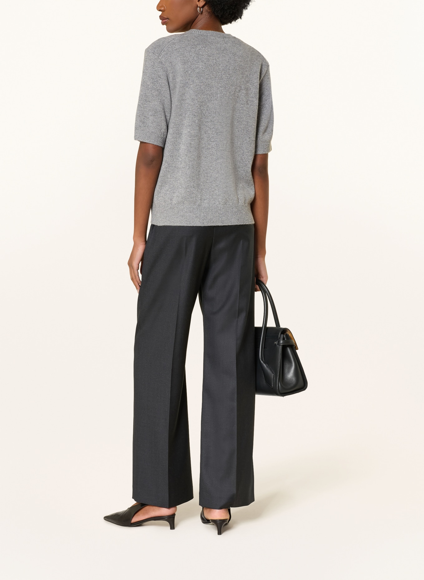 LOULOU DE SAISON Strickjacke JODI aus Cashmere: GRAU