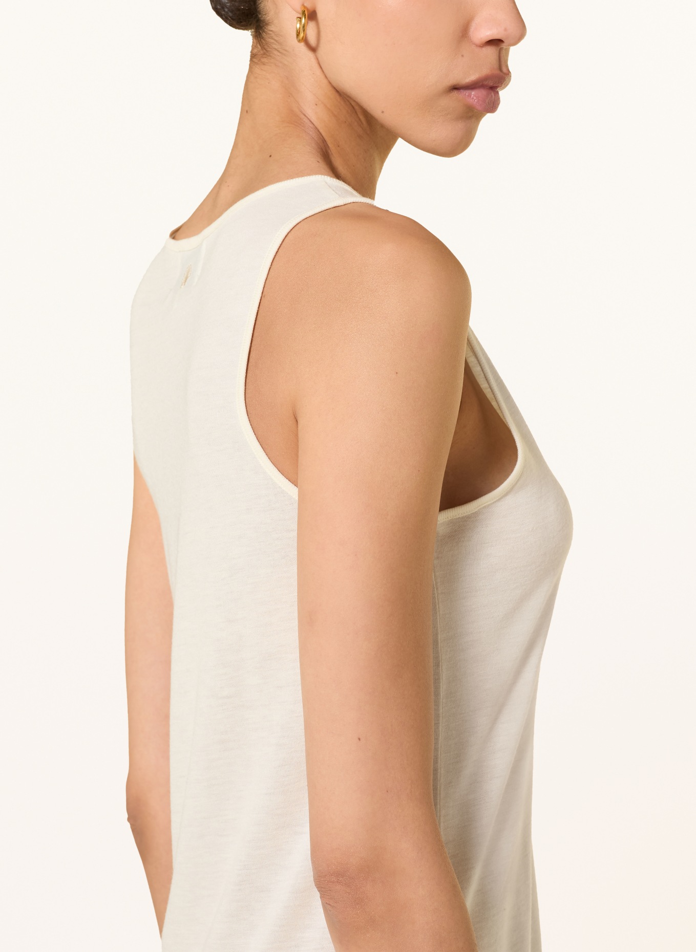 LOULOU DE SAISON Jerseykleid MYRON: ECRU