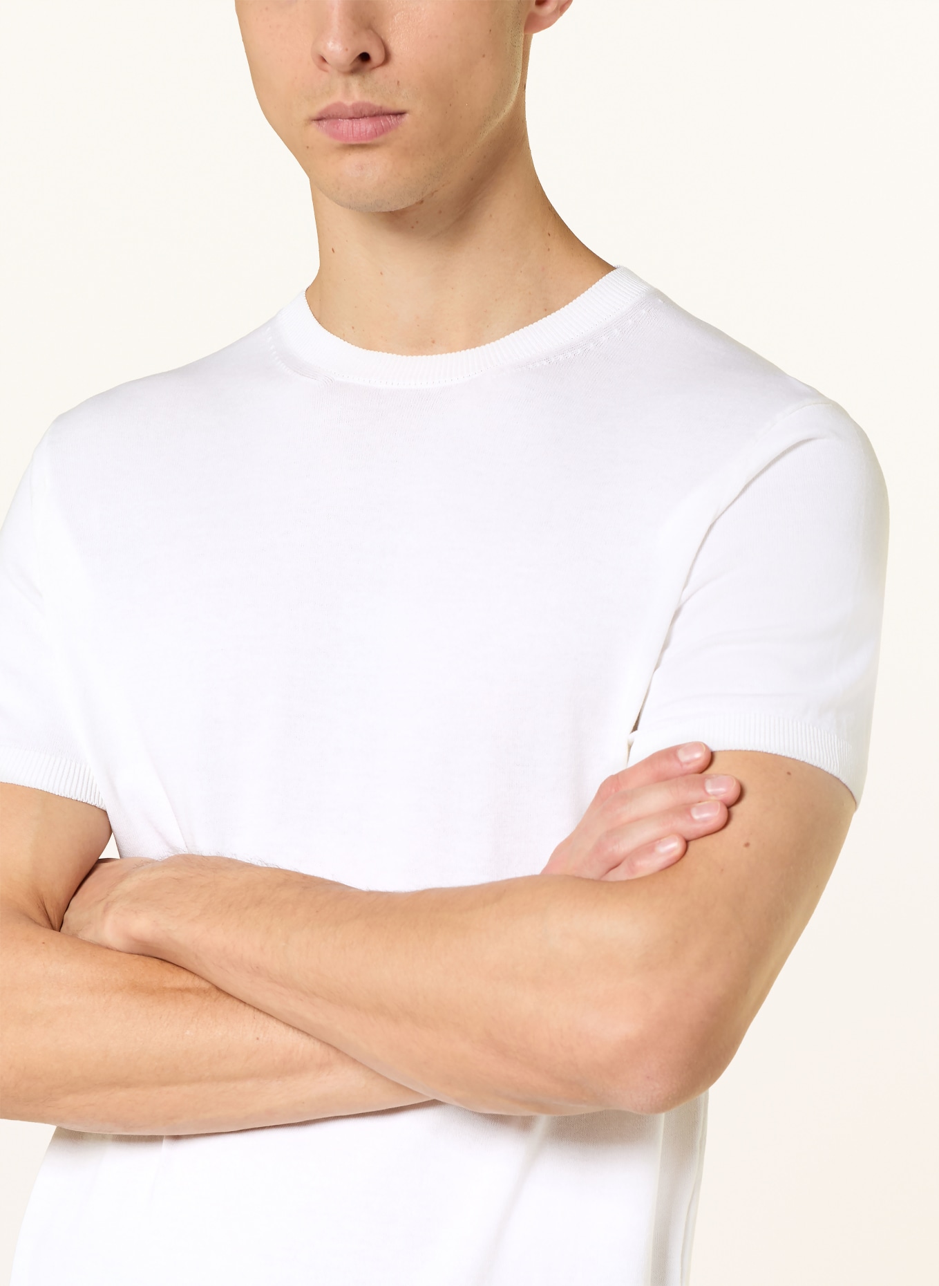 DRESSLER Strickshirt: WEISS