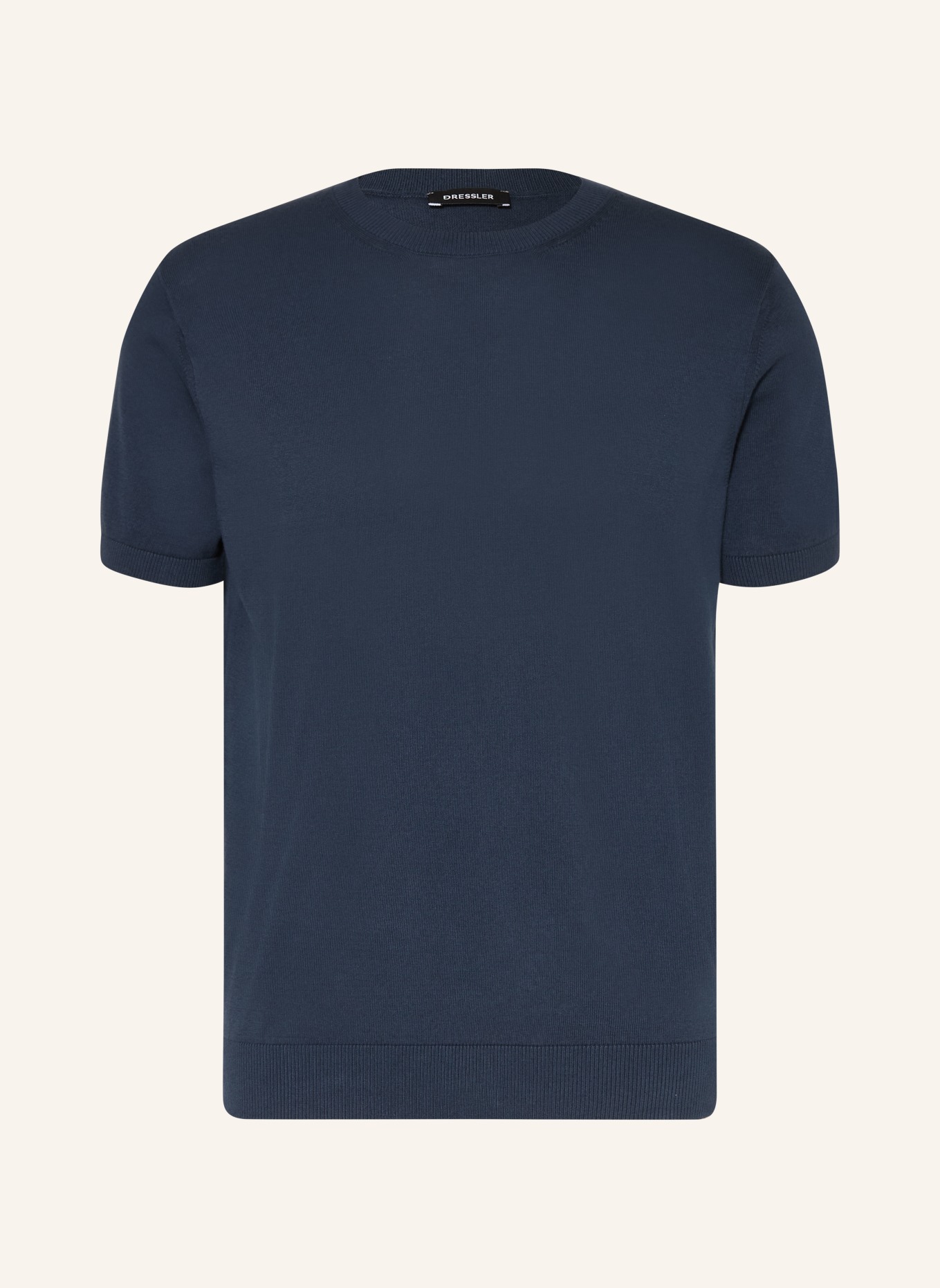 DRESSLER pletené tričko: TMAVĚ MODRÁ